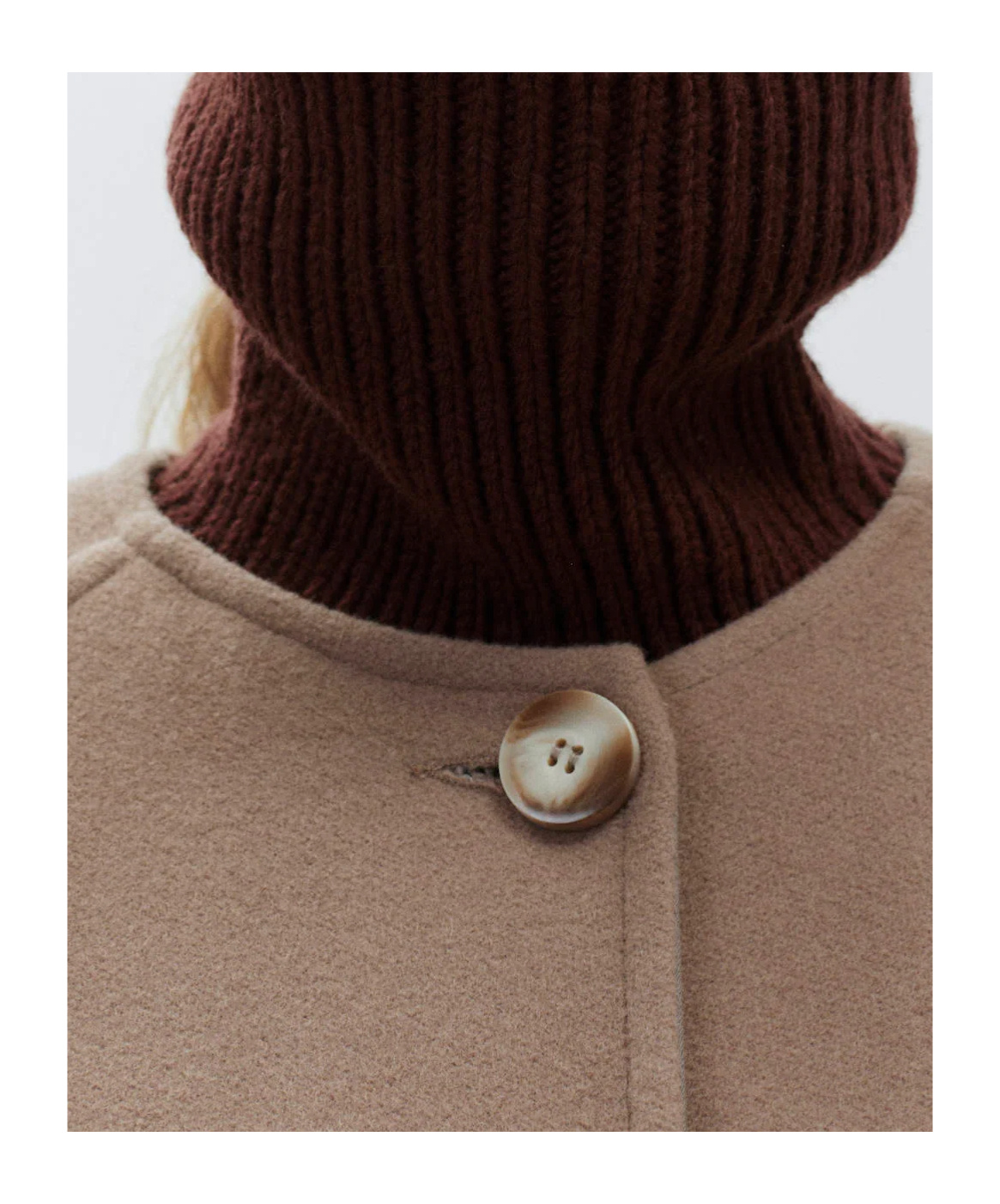 Alysi Single-breasted Coat In Brown