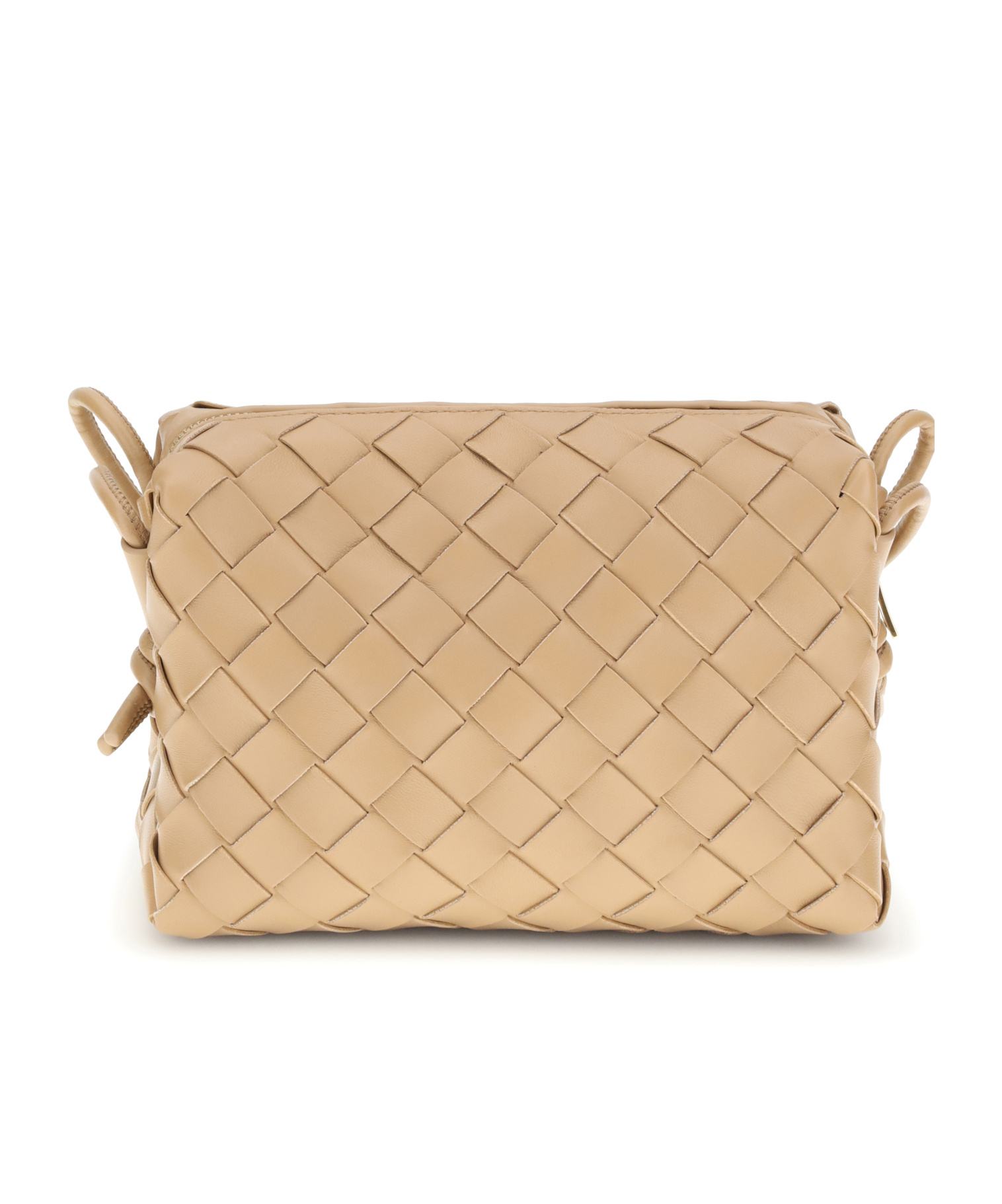 Bottega Veneta Mini Loop Shoulder Bag In Brown