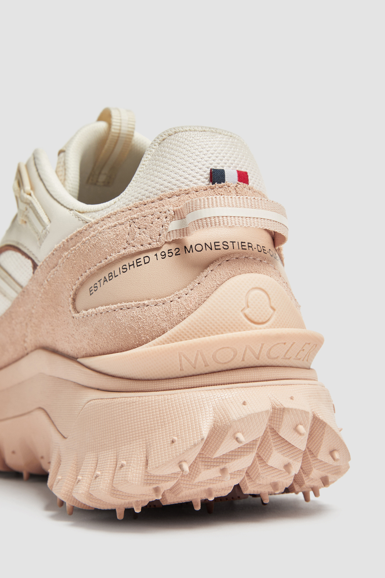 Shop Moncler Trailgrip Trainers In Nude