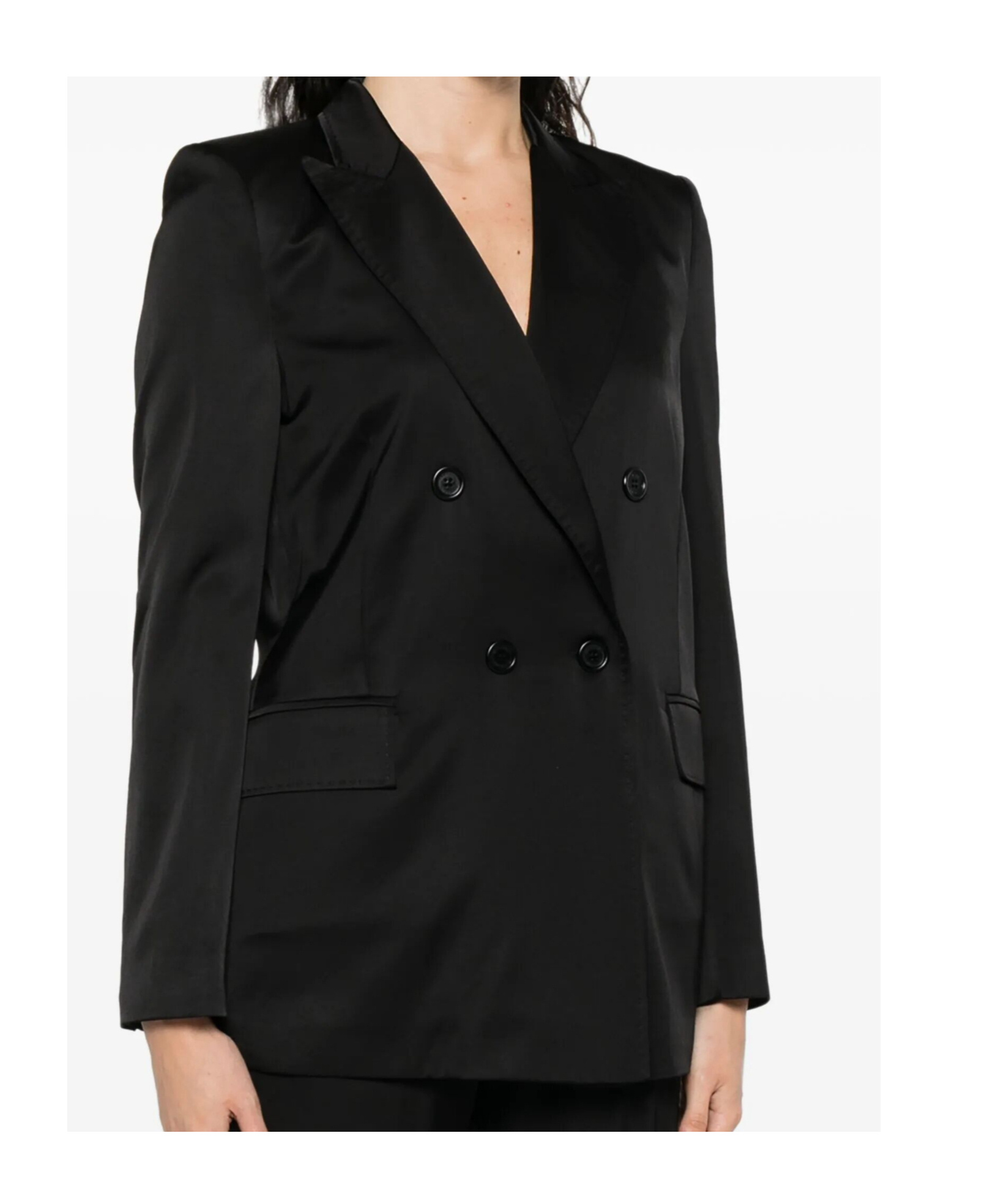 Ermanno Firenze Double-breasted Blazer In Black