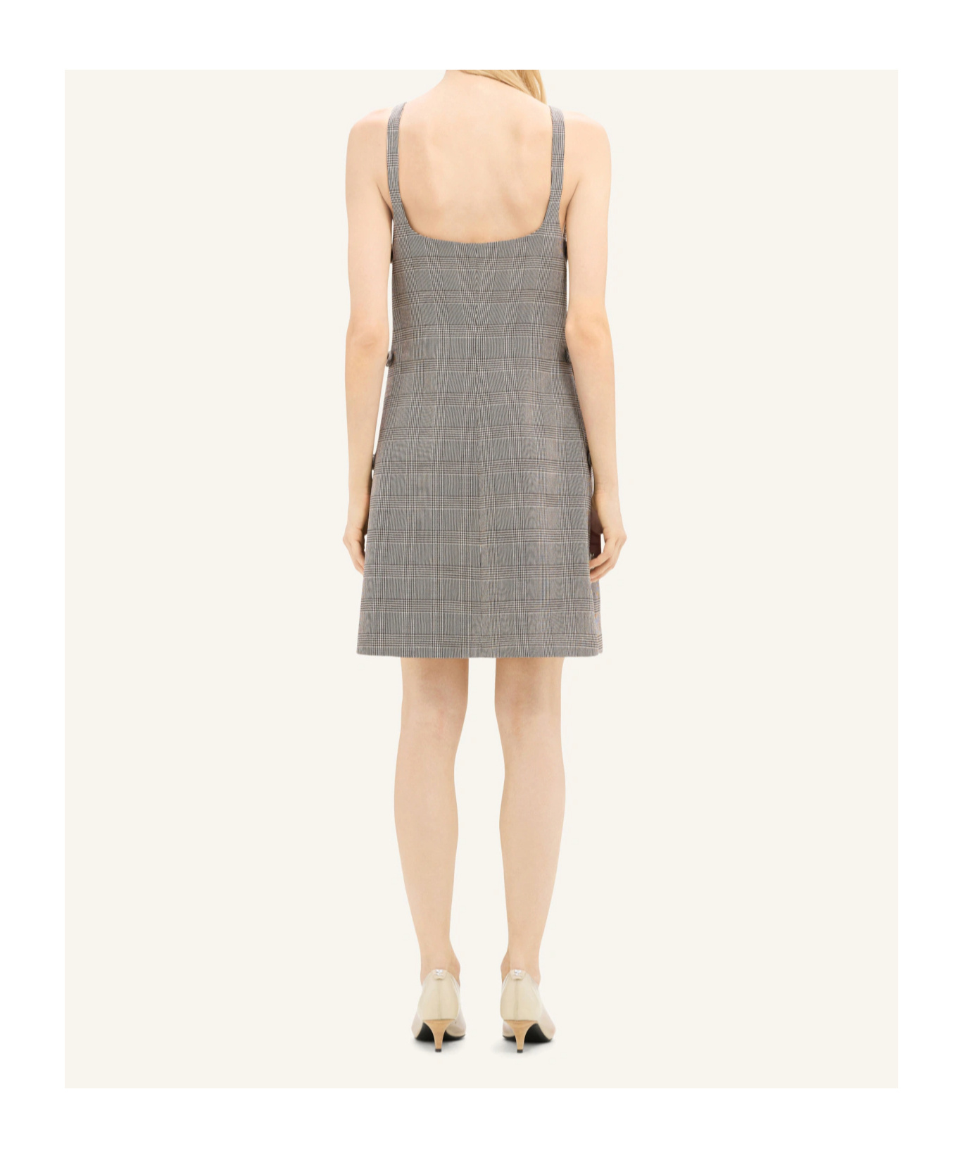 Shop Courrèges Checked Wool Dress