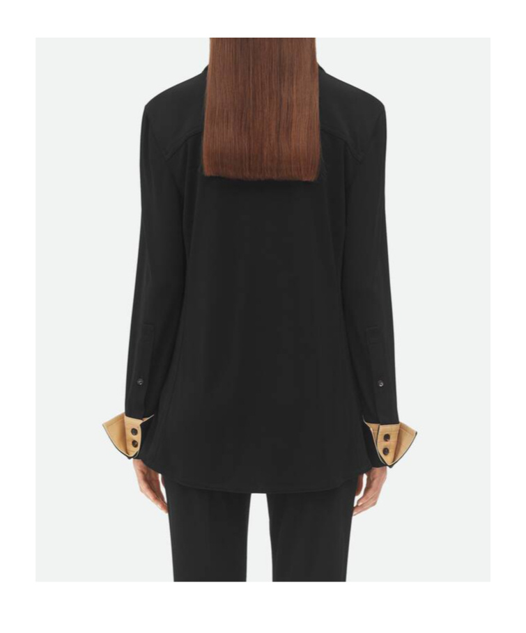 Bottega Veneta Women's Jersey Shirt In Black