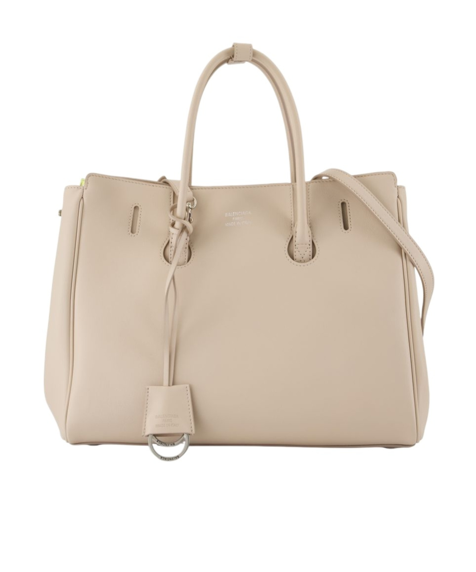 Balenciaga Hampton Small Carry Bag In Brown