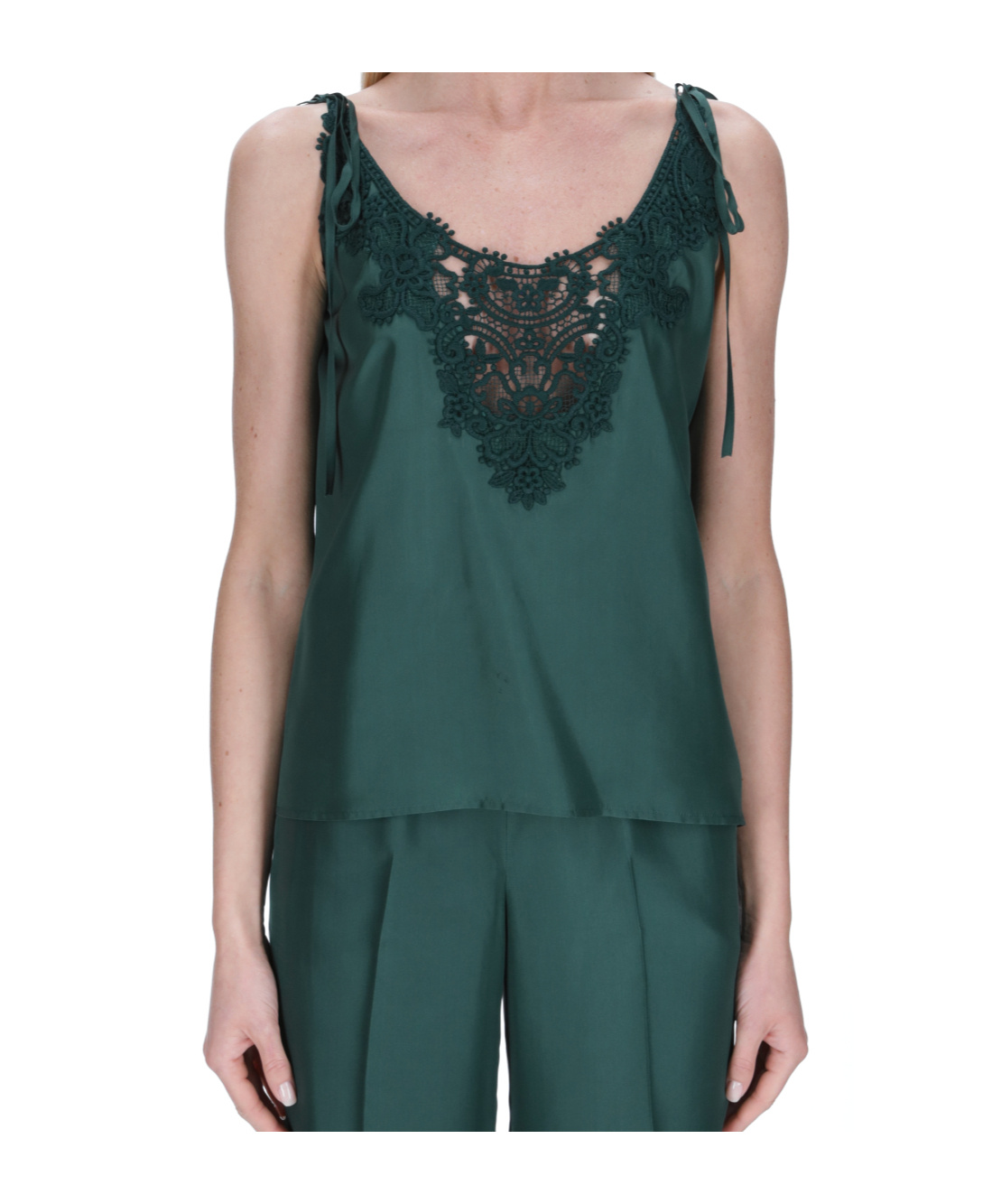 P.a.r.o.s.h . Lace Top In Green