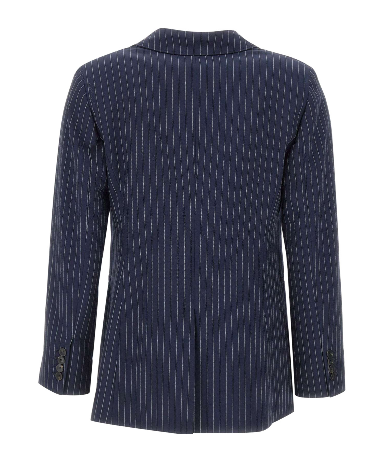 Marella Pinstripe-print Blazer In Blue