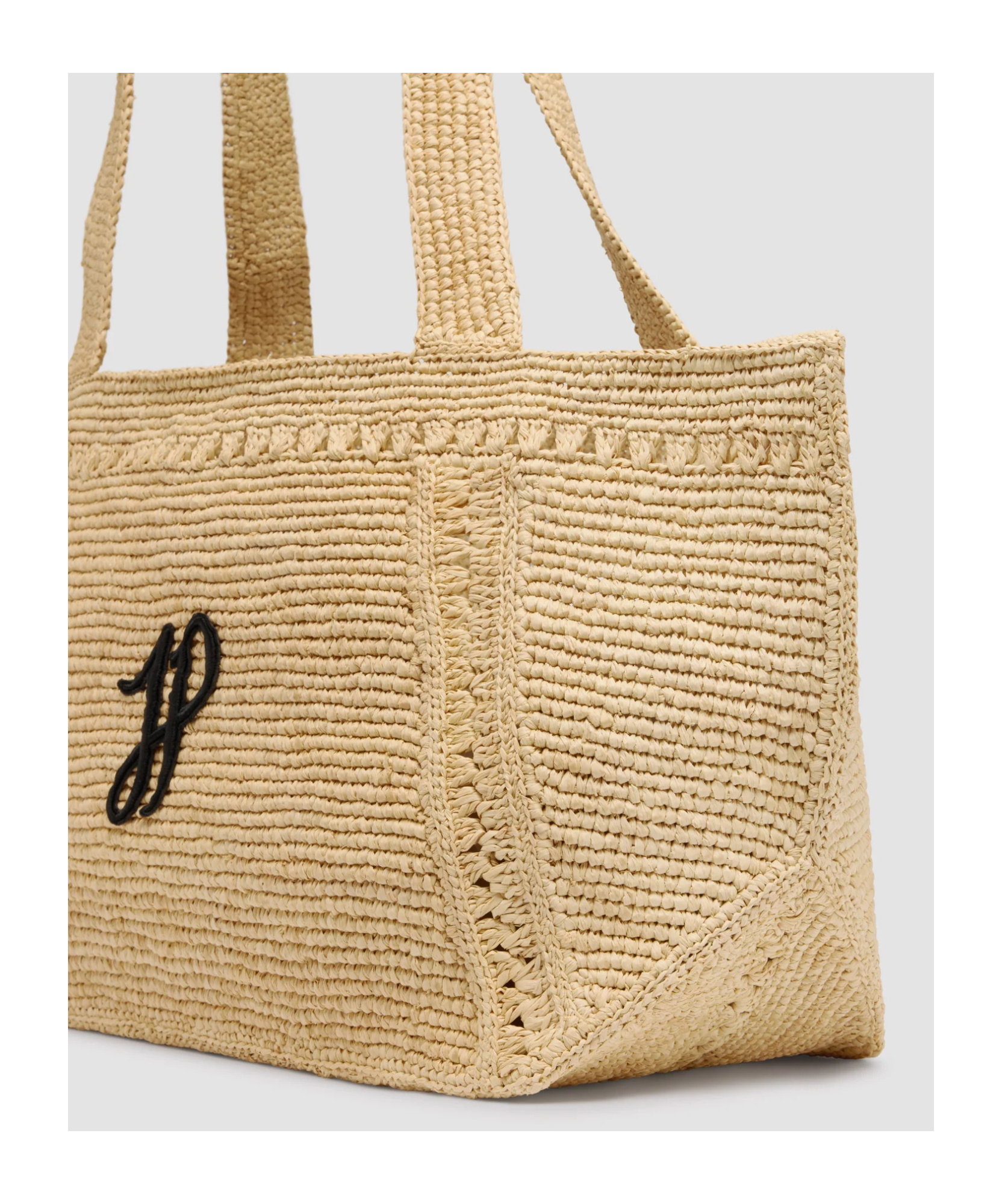 Patou Natural Trapeze Large Tote In Vanilla
