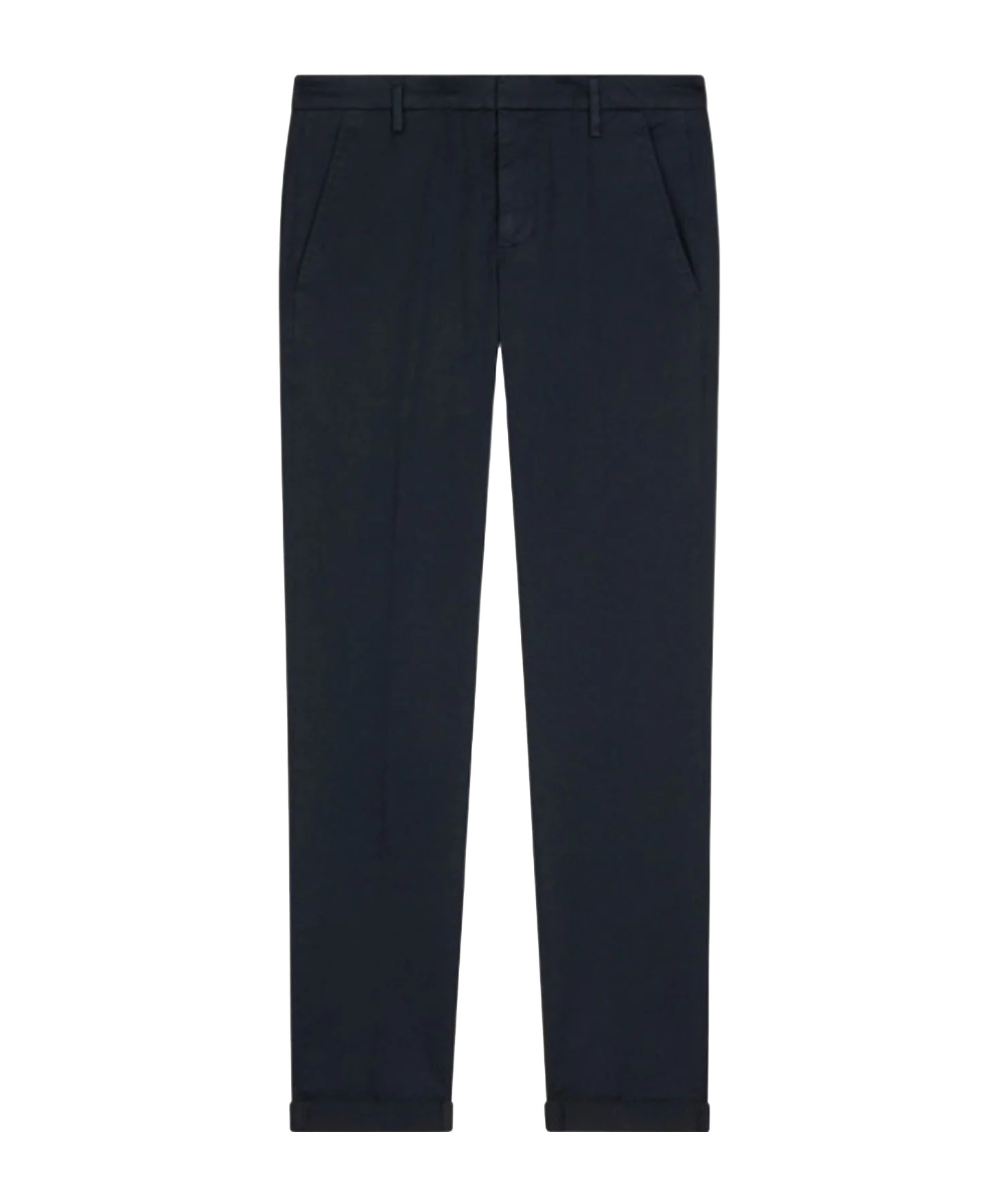 Dondup Pleated Zipper Casual Pants In Black