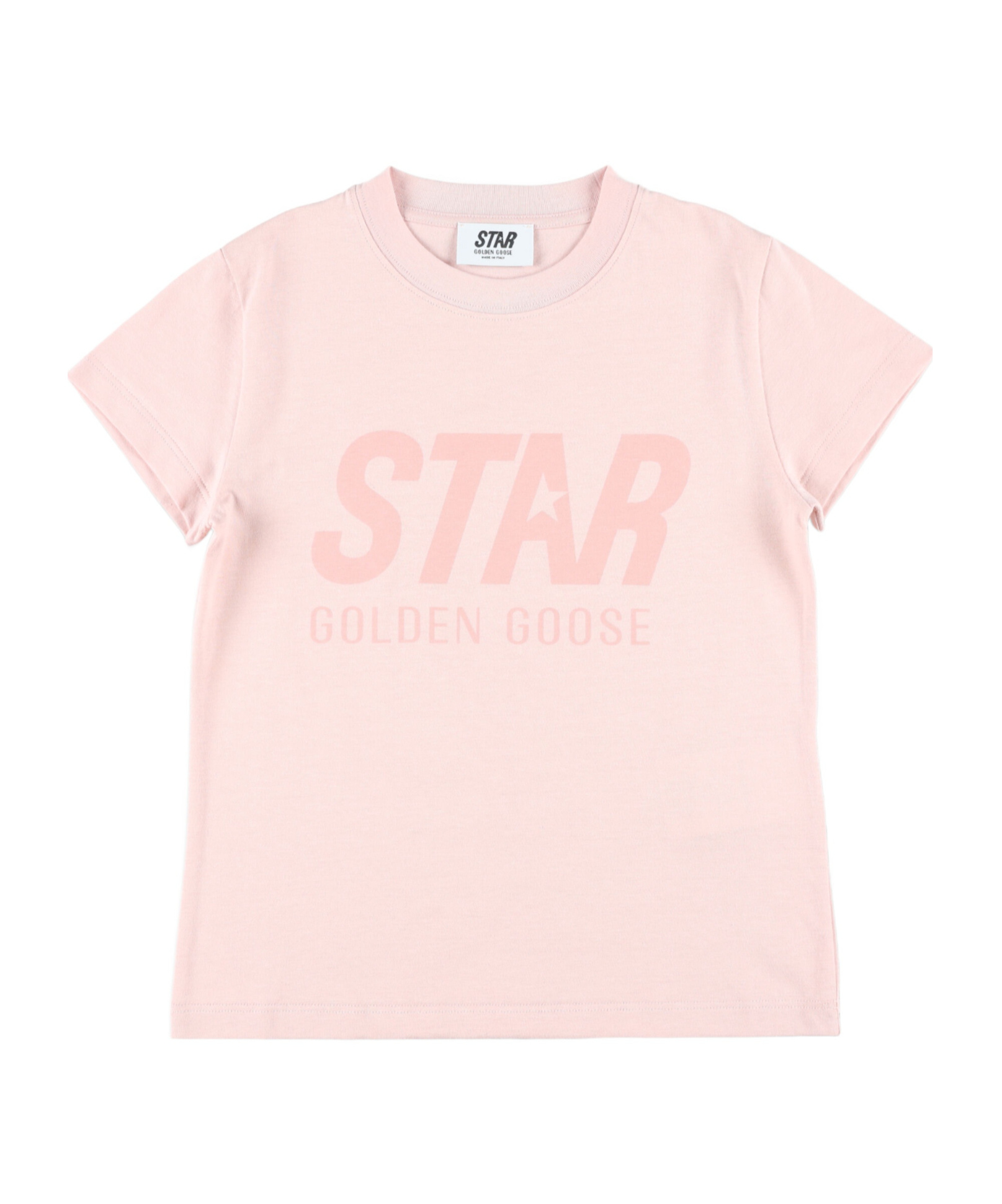Golden Goose Star Logo T-shirt In Pink