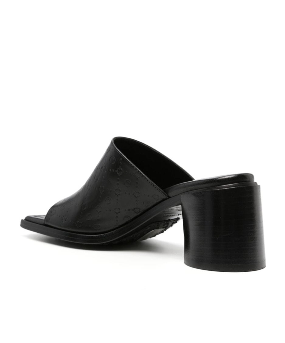 Marine Serre High-heeled Sandals In Black