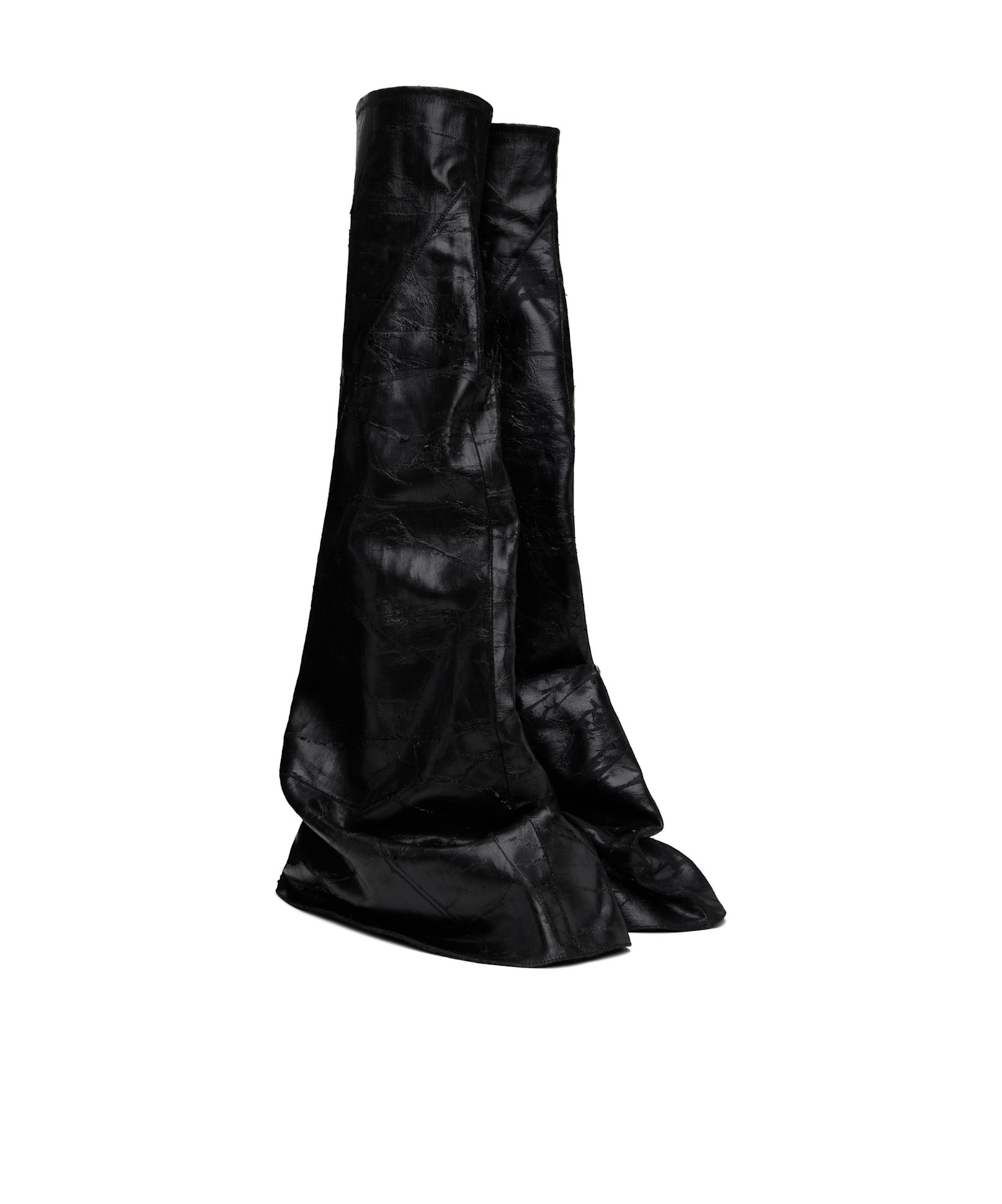 Rick Owens Drkshdw Porterville Fetish Boots In Black