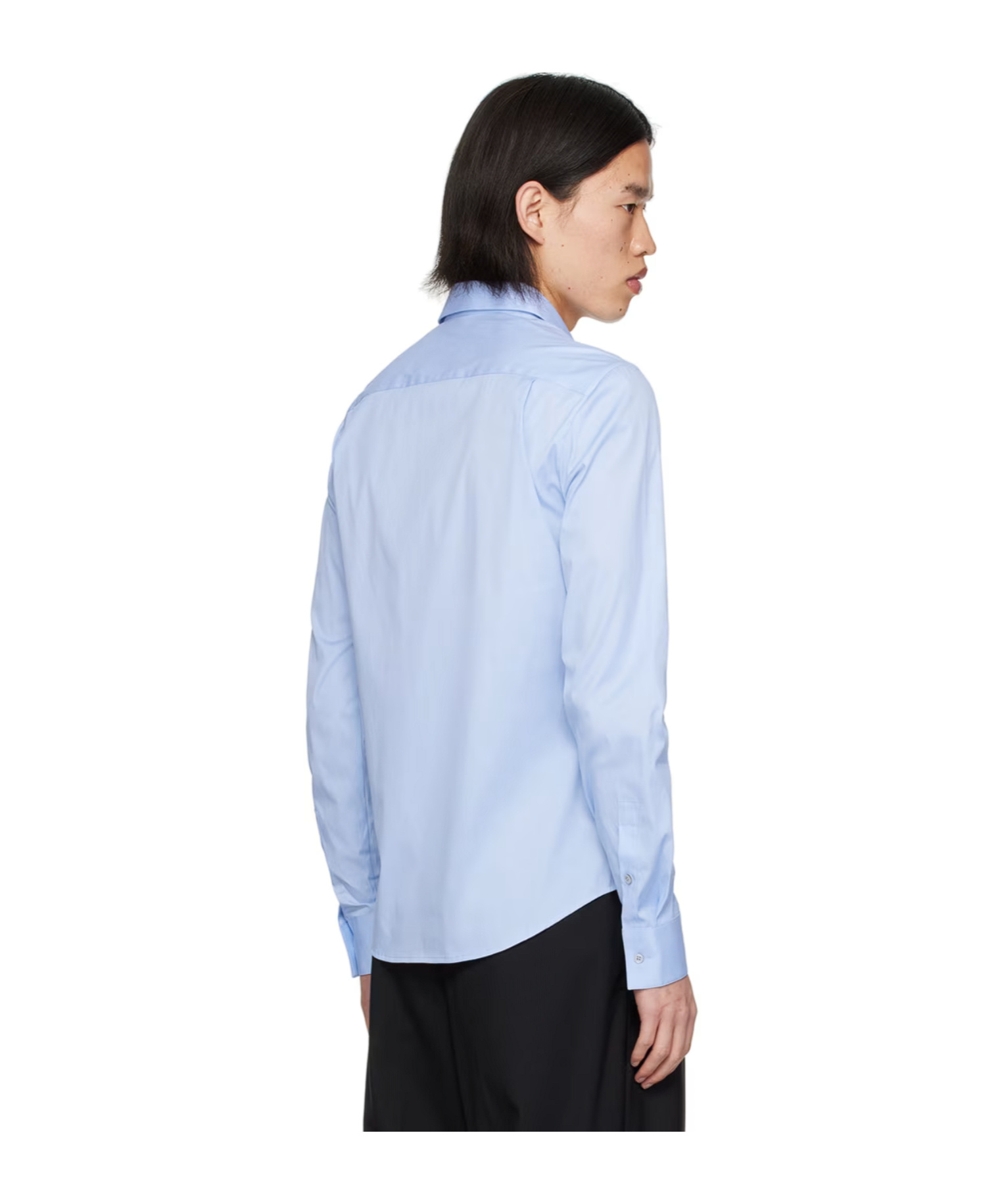 Wooyoungmi Blue Button Up Shirt In Blue