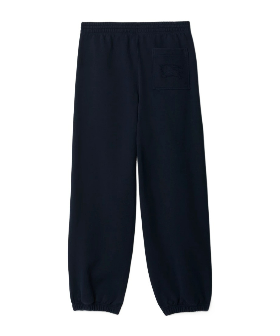 Burberry Checked Cotton Track Pants In Black
