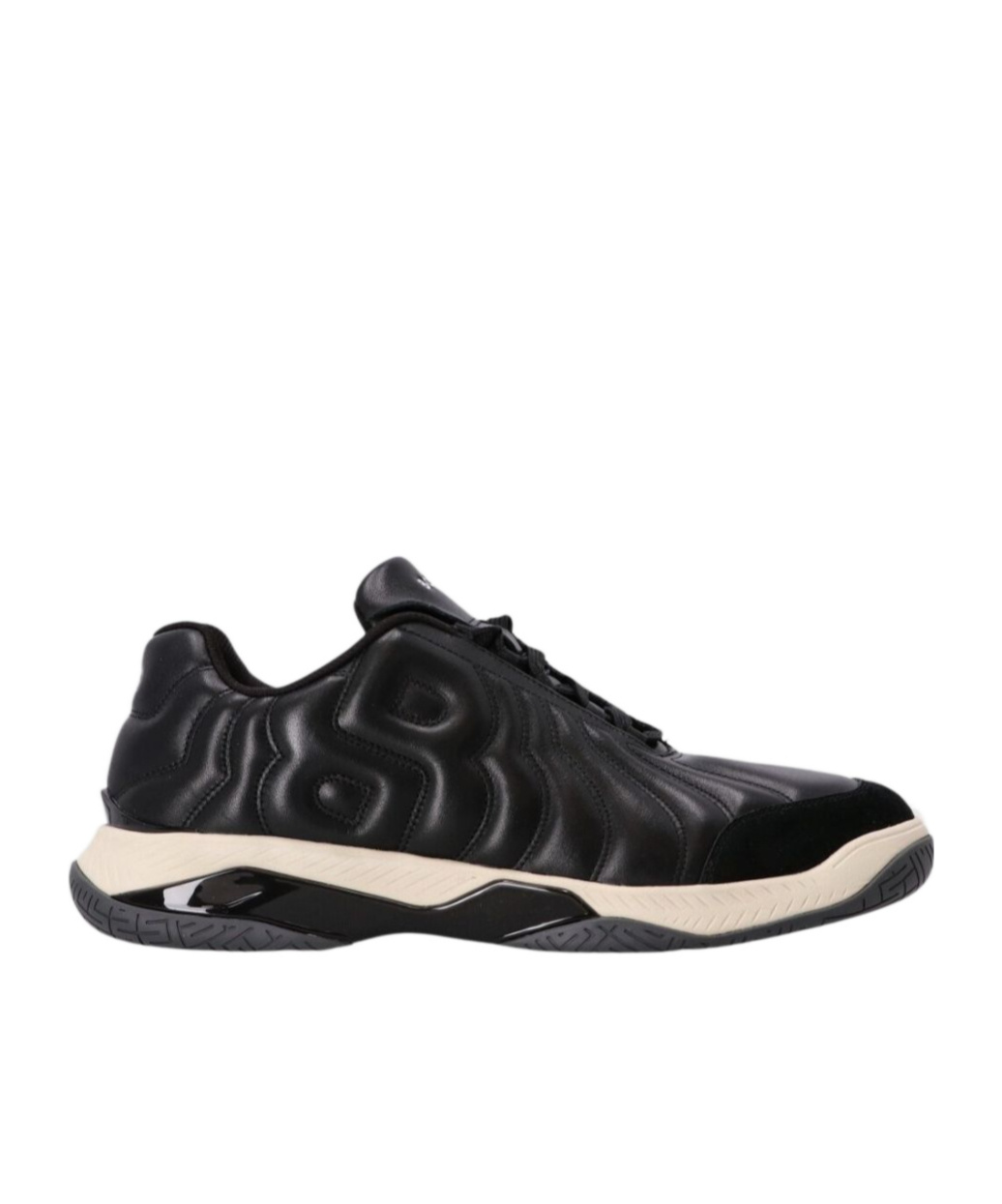 Hugo Boss Courtstride Logo-embossed Sneakers In Black