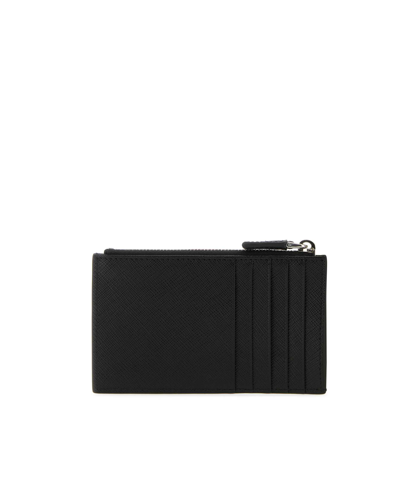 Prada Mens Black Re-nylon Small Recycled-nylon And Leather Wallet In Black