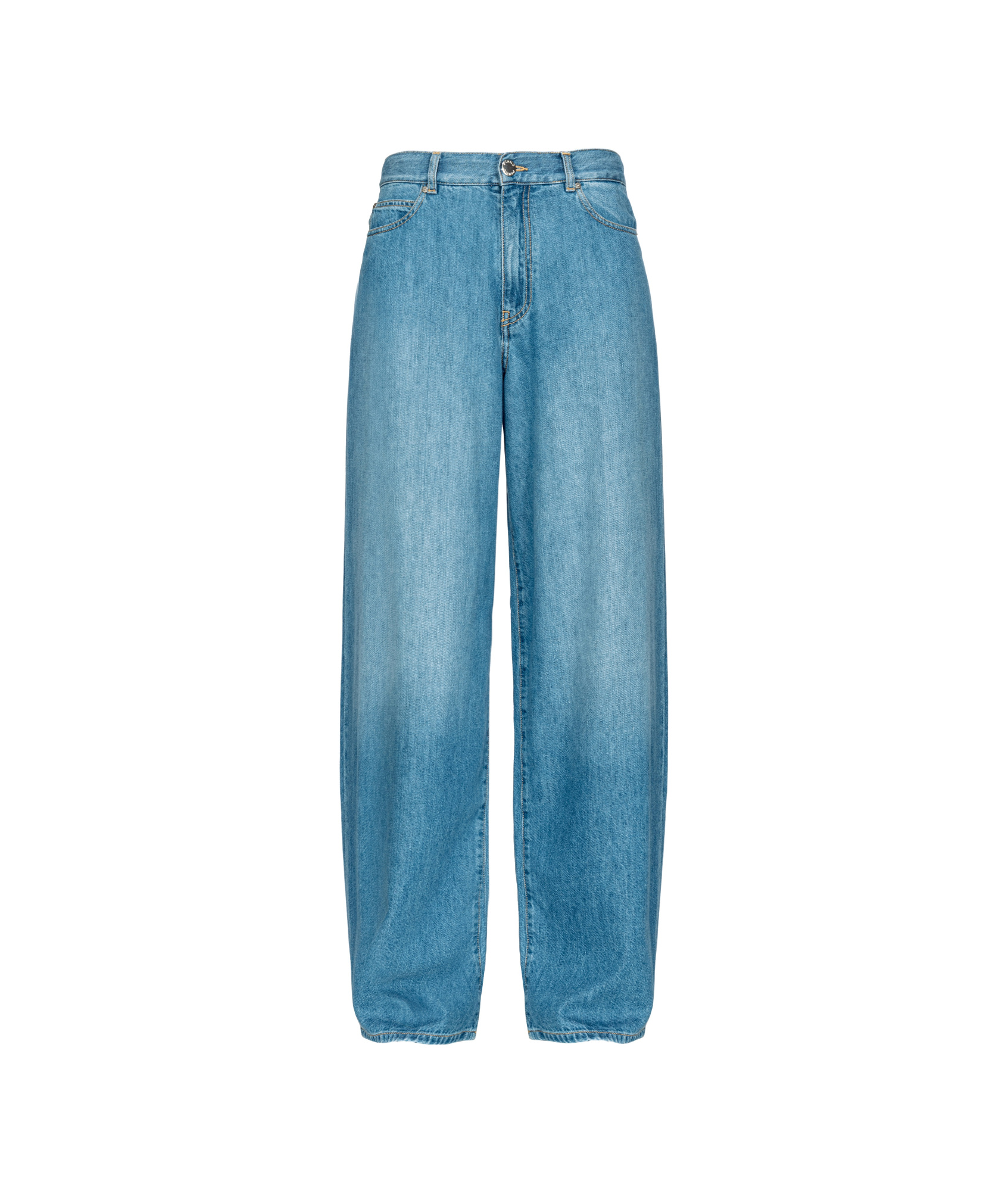 Pinko Jeans With Belt Loops In Blue