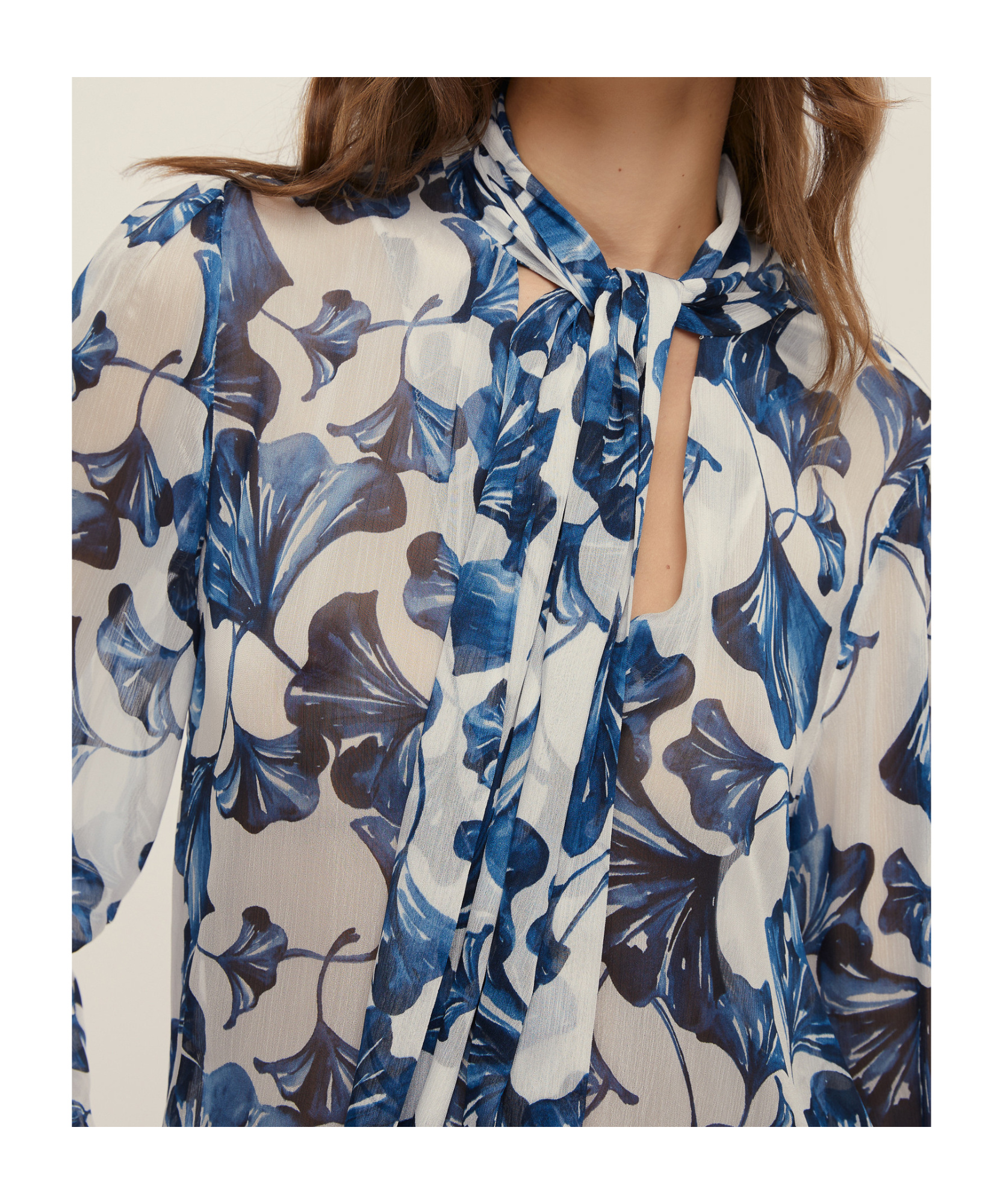 Marella Shirt With Sash Detail - Turquoise In Multi