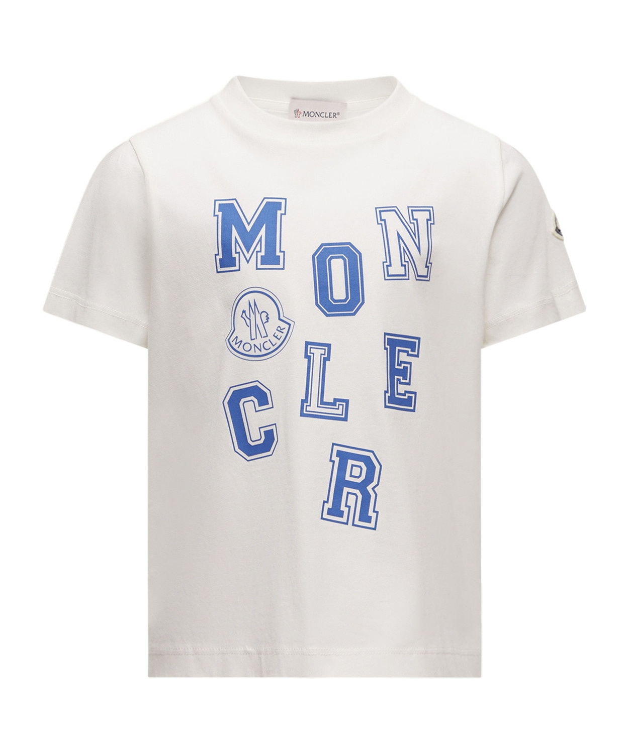 Moncler T-shirt En Coton À Motif Logo In White
