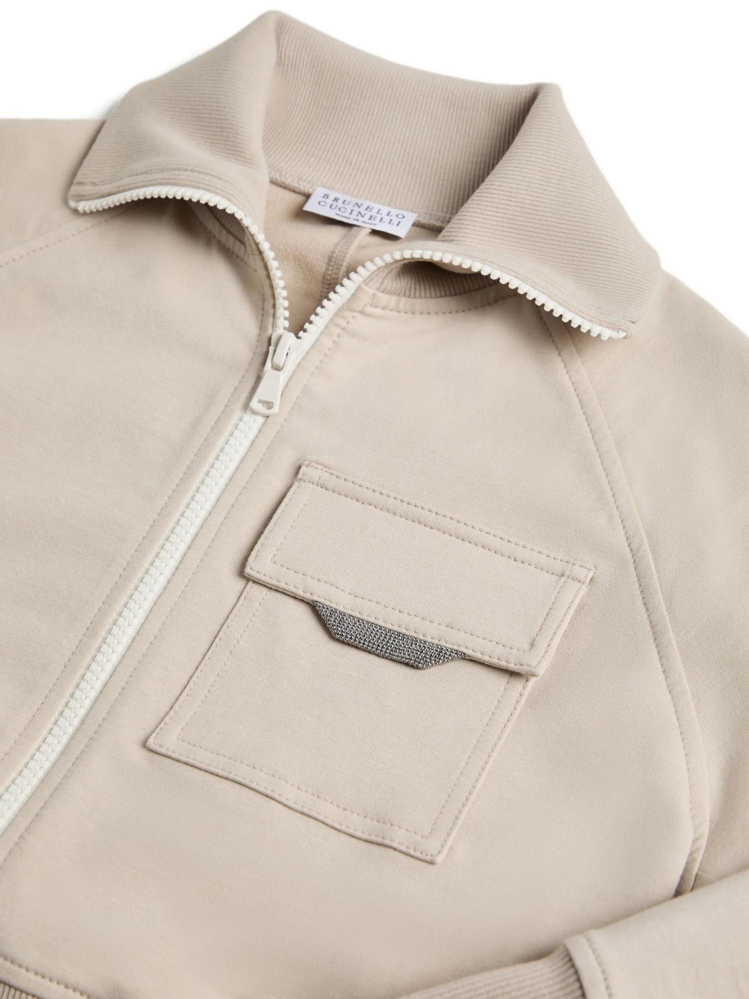 Brunello Cucinelli Long Sleeve Casual Jacket In Brown