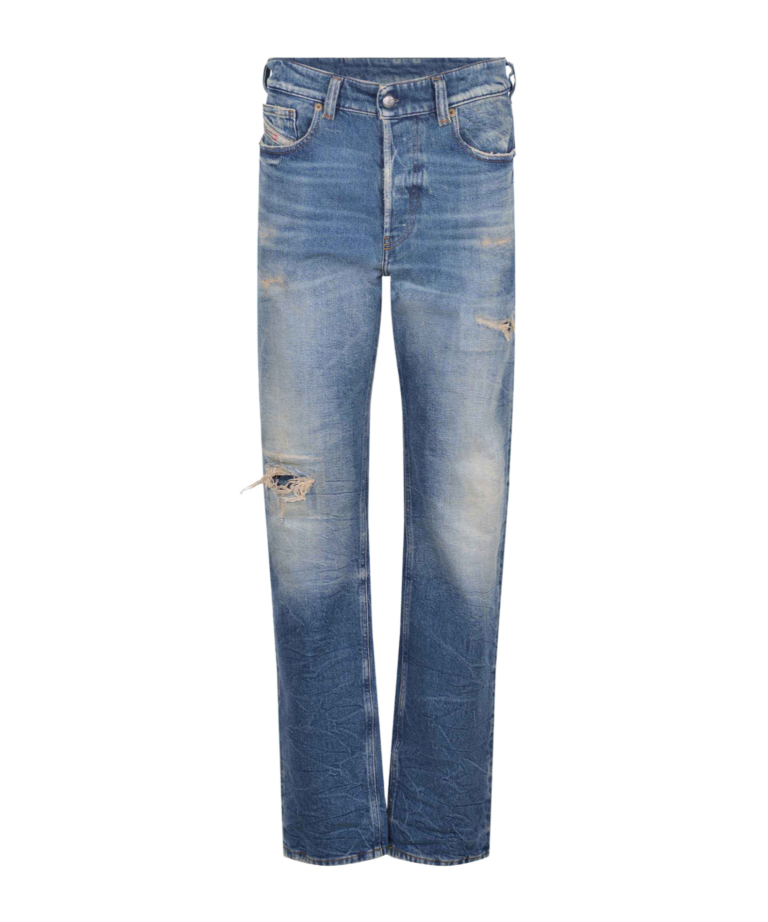 Diesel Belt Loops Jeans In Blue