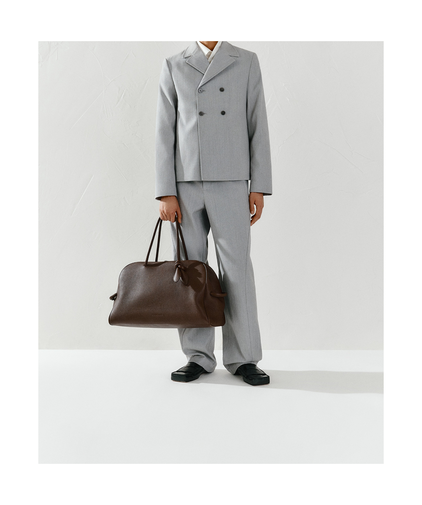 Jacquemus Large Bowling Shoulder Bag In Green