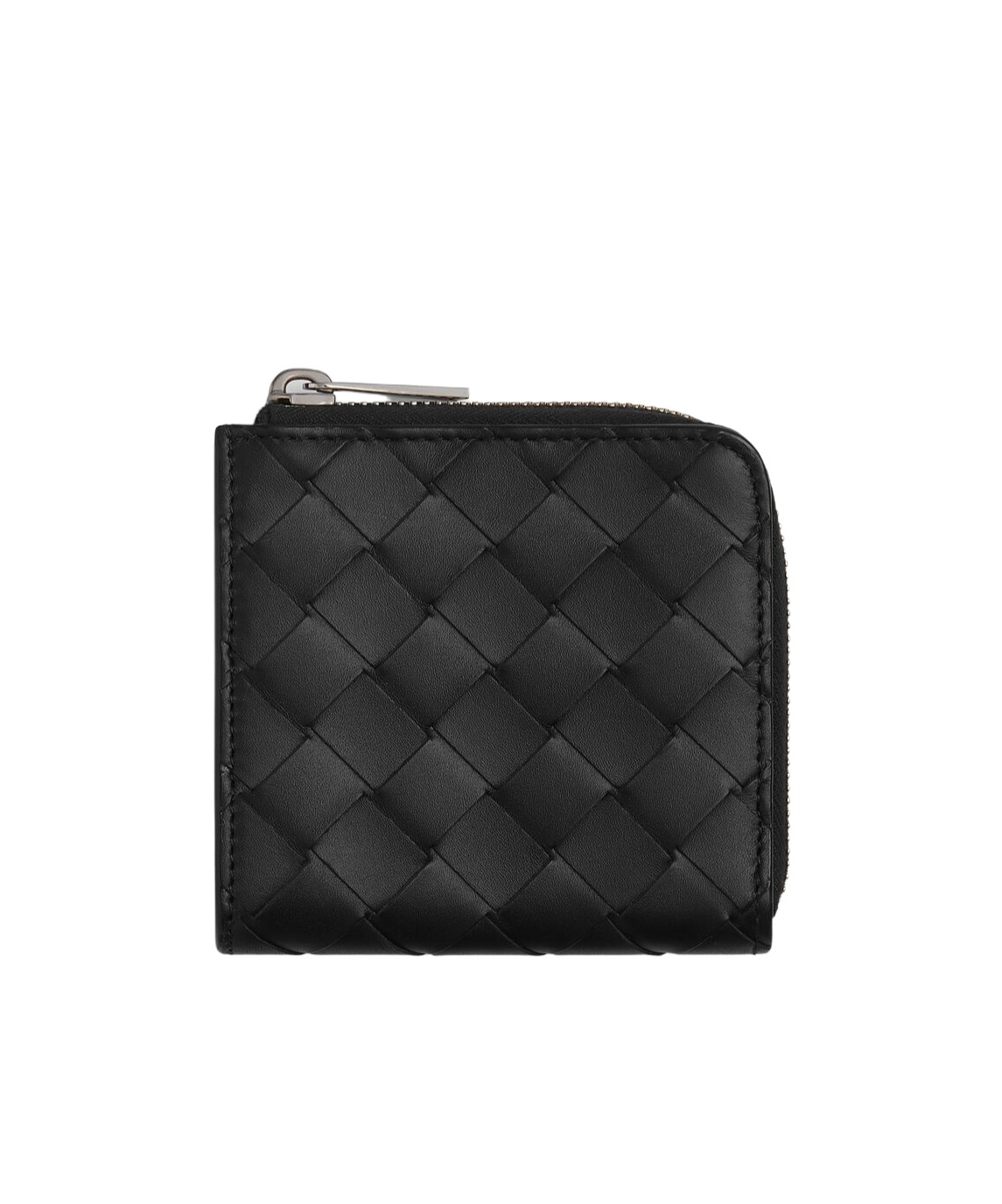 BOTTEGA VENETA INTRECCIATO SQUARE ZIP AROUND WALLET