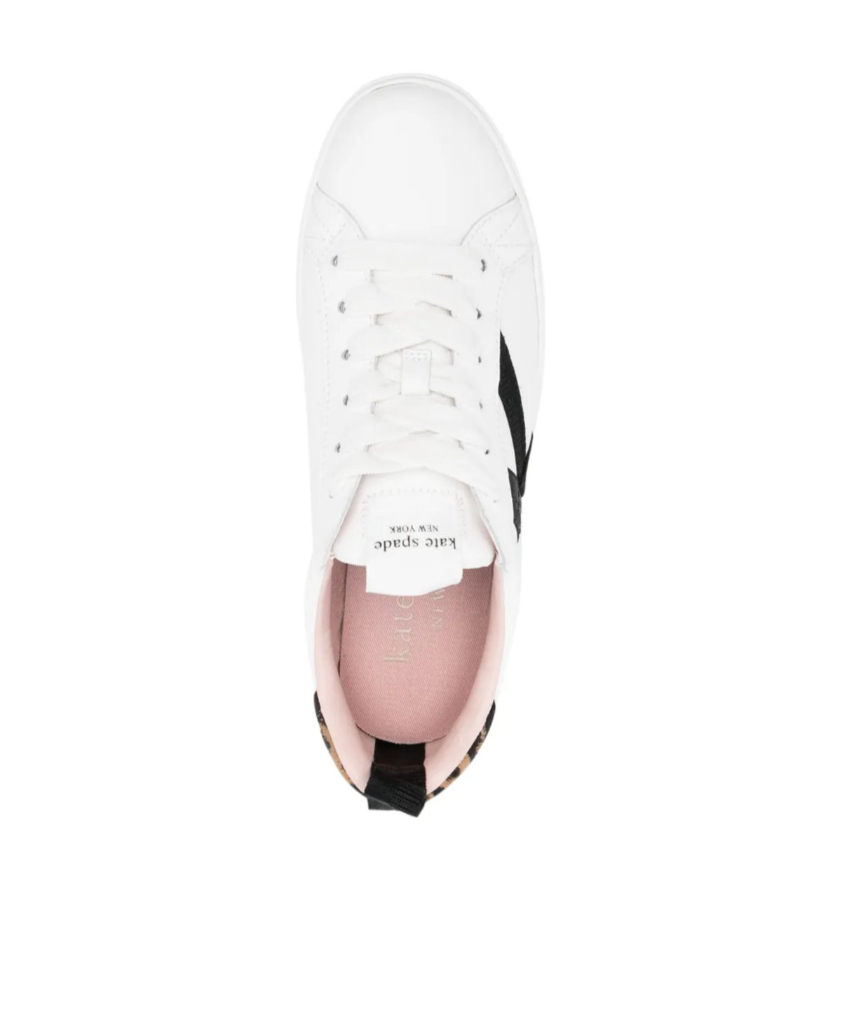 Kate Spade Embossed-logo Low-top Sneakers In White