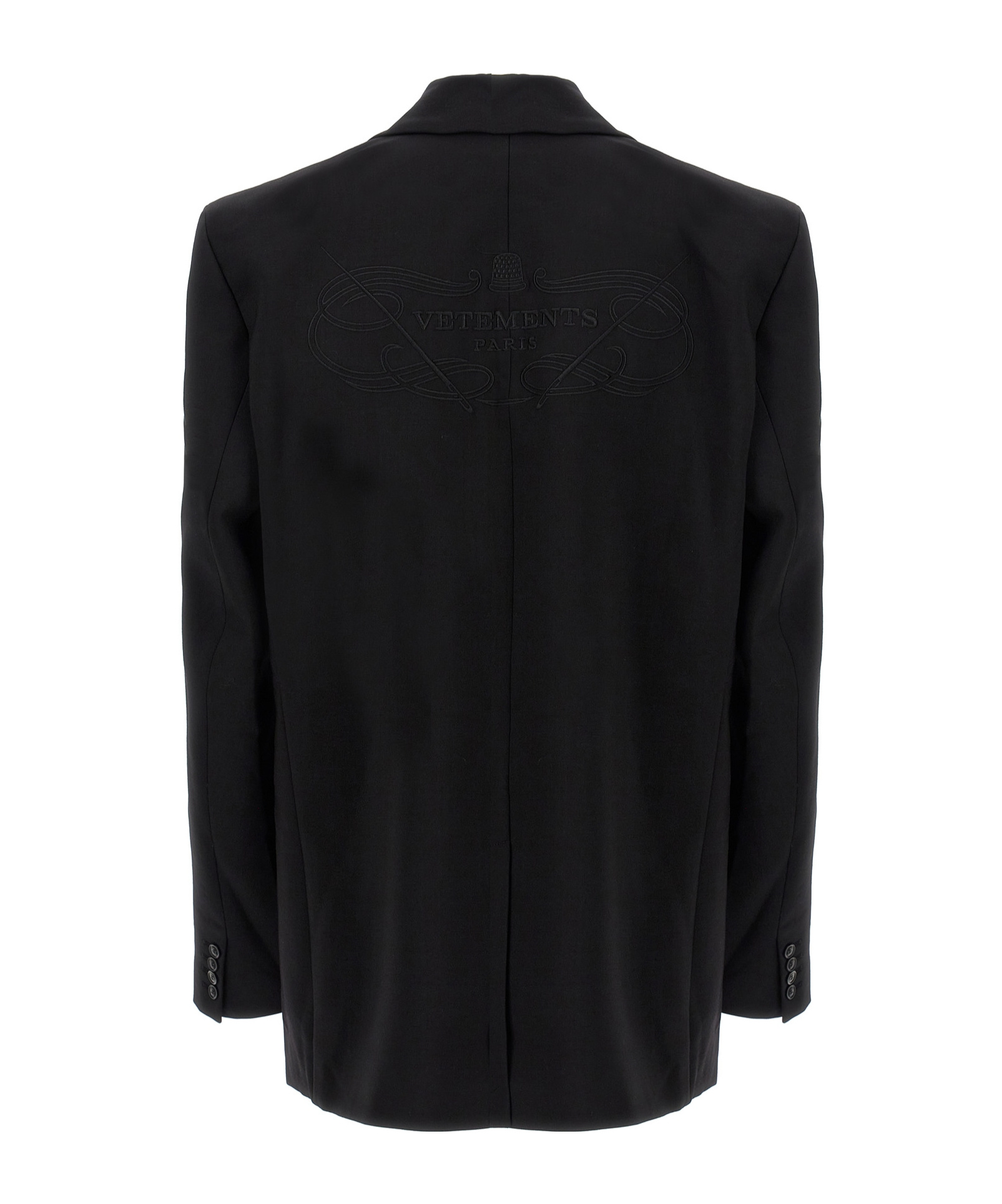 Vetements 'blazer Brodé Du Logo' In Black
