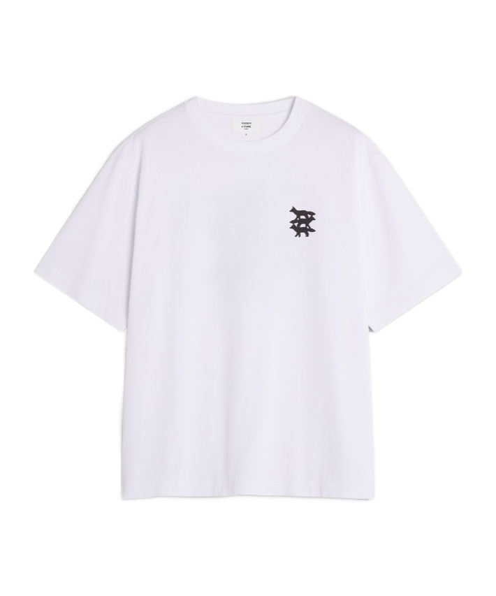 Maison Kitsuné Stunt Fox Oversized Fit T-shirt Clothing In White