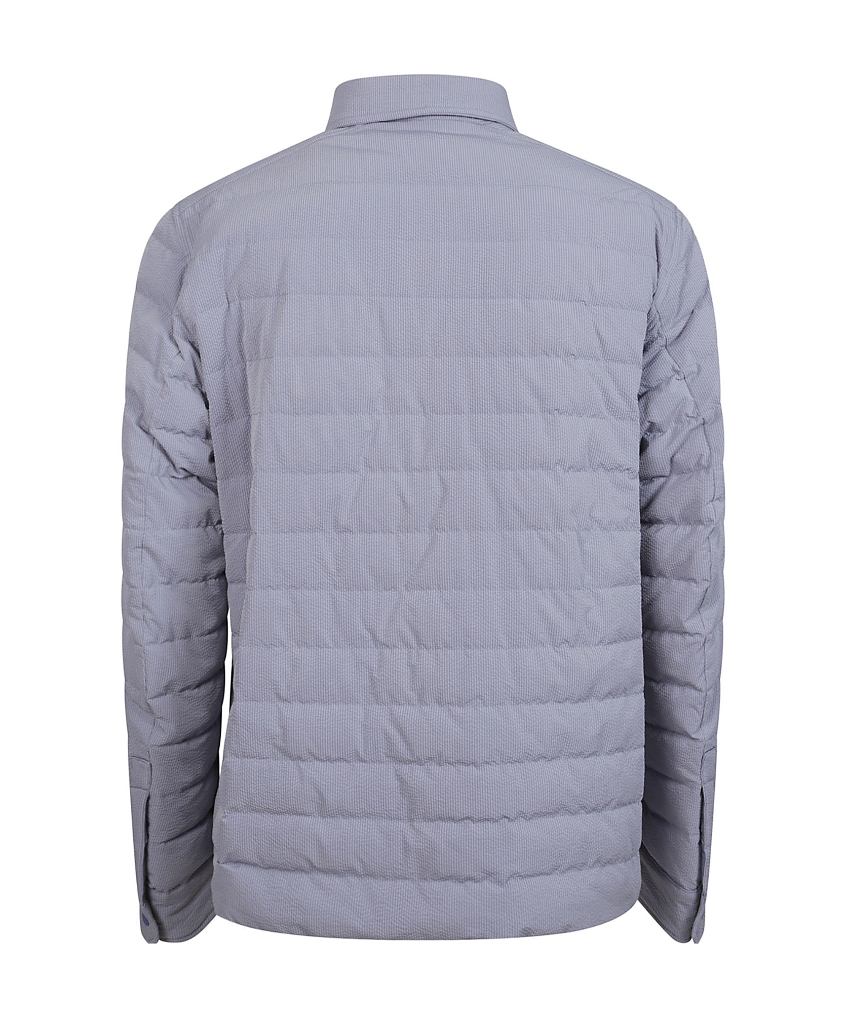Herno Long-sleeved Down Jacket In Blue