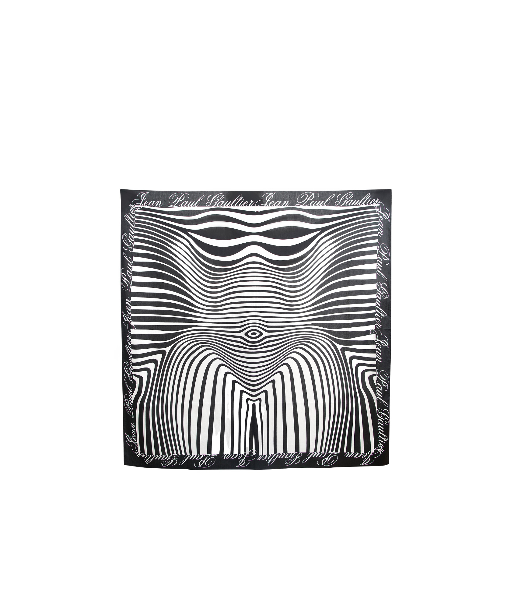 Jean Paul Gaultier Pinstripe Cage Yarn In Black