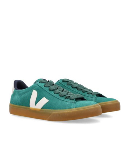 Shop Veja Campo Bold Sneakers In Green
