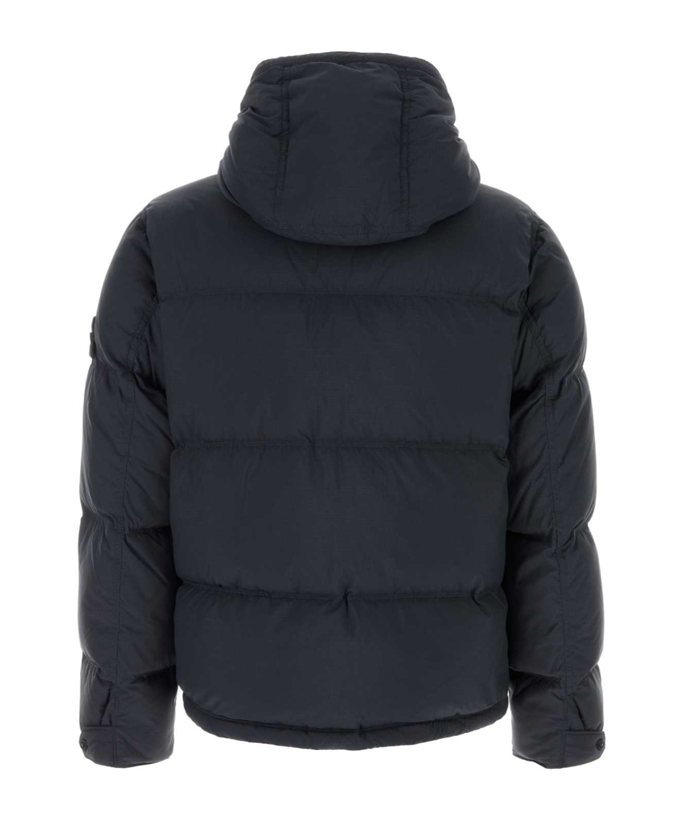 Stone Island Dark Blue Nylon Down Jacket In Blue