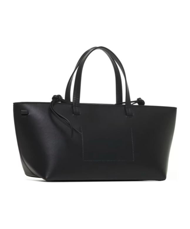 Jil Sander Double Handle Shoulder Bag In Black