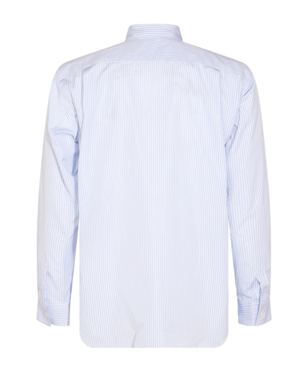Comme Des Garçons Shirt Striped Patchwork Button-down Collar