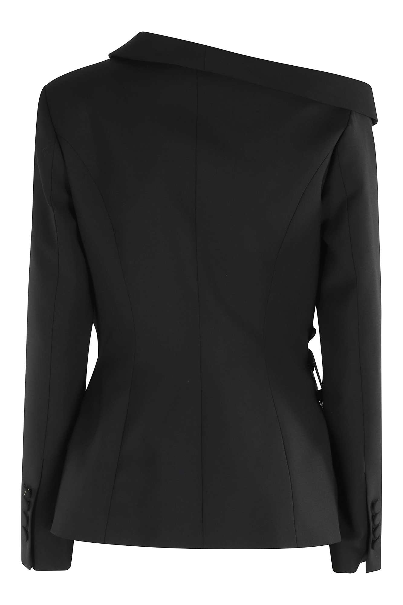 Giuseppe Di Morabito Asymmetrical Jacket Featuring Brooch Detail In Black