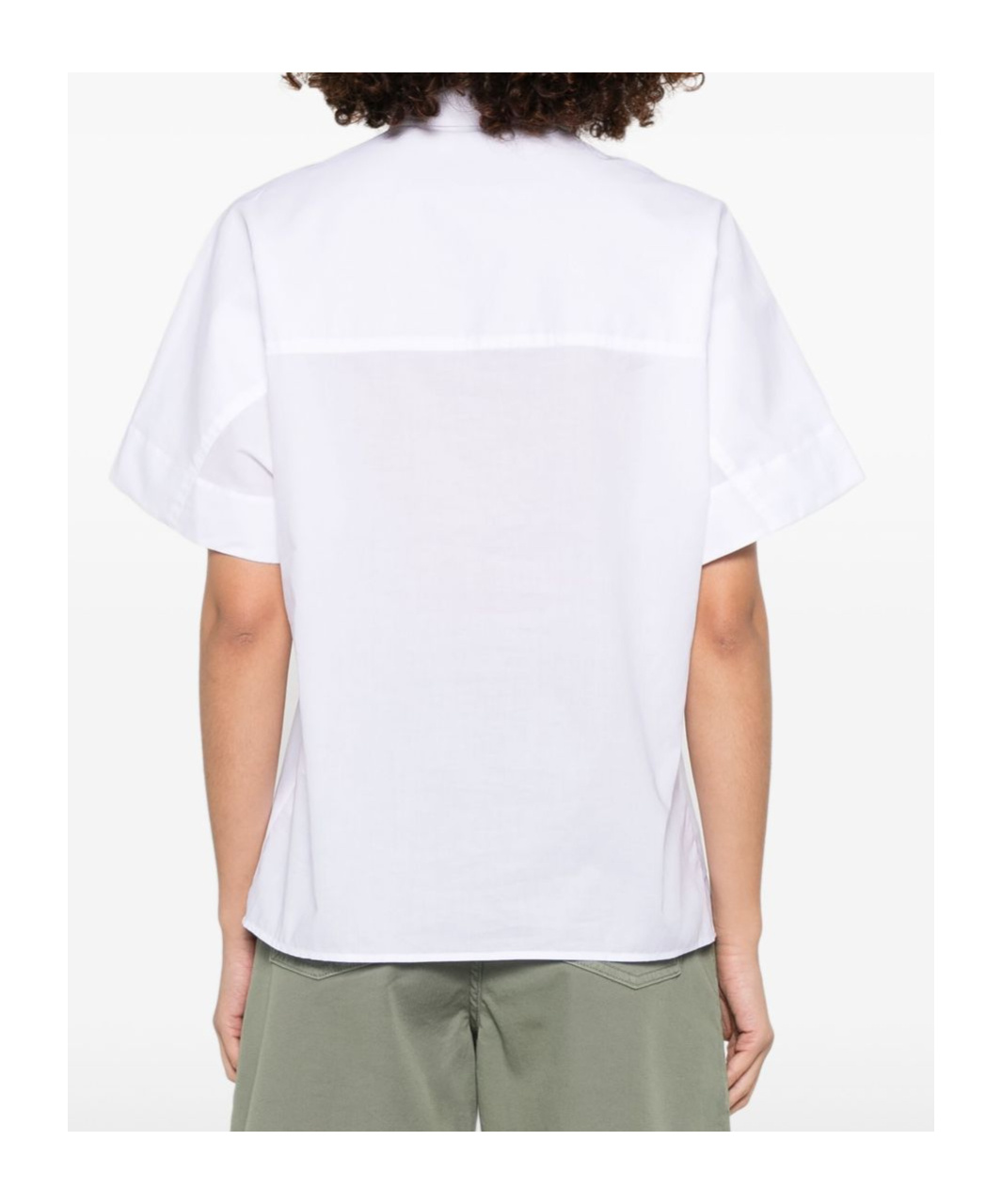 Fay Shirt With Short Raglan Sleeves In White