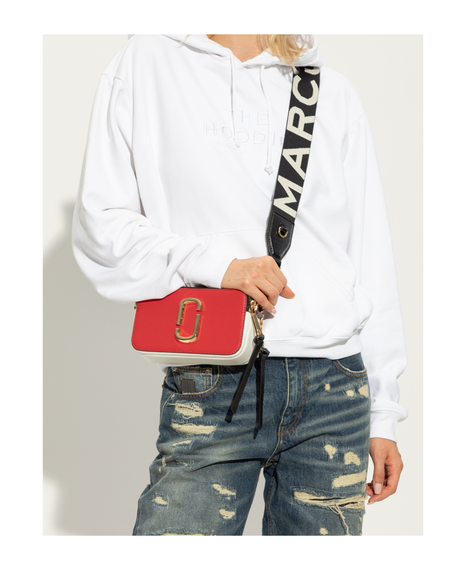 Marc Jacobs Zip-open Shoulder Bag In Red
