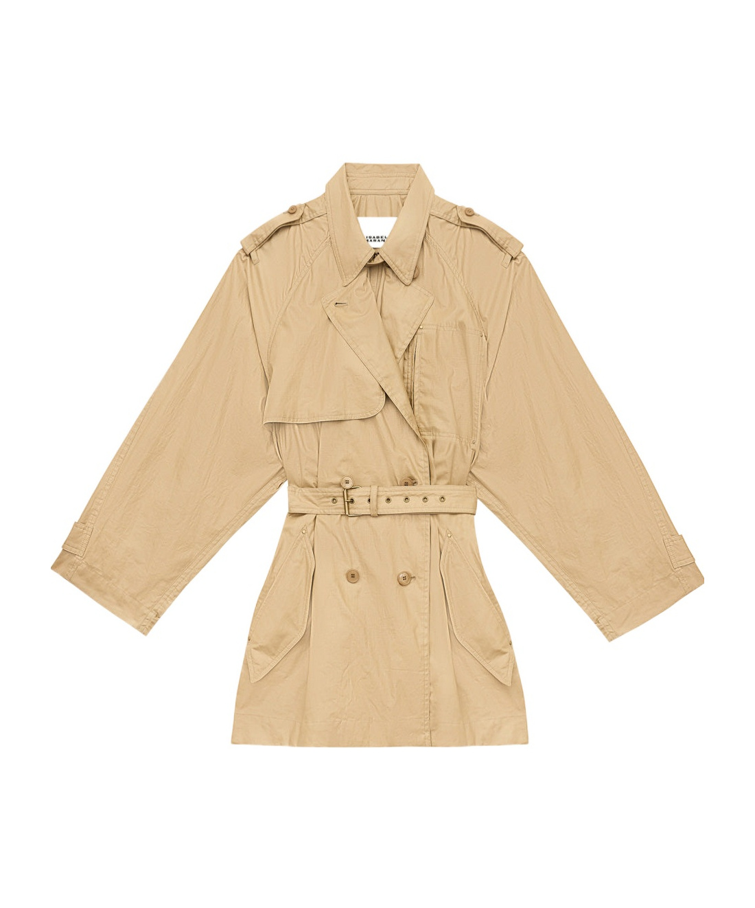 Isabel Marant Franny Trench Coat In Nude