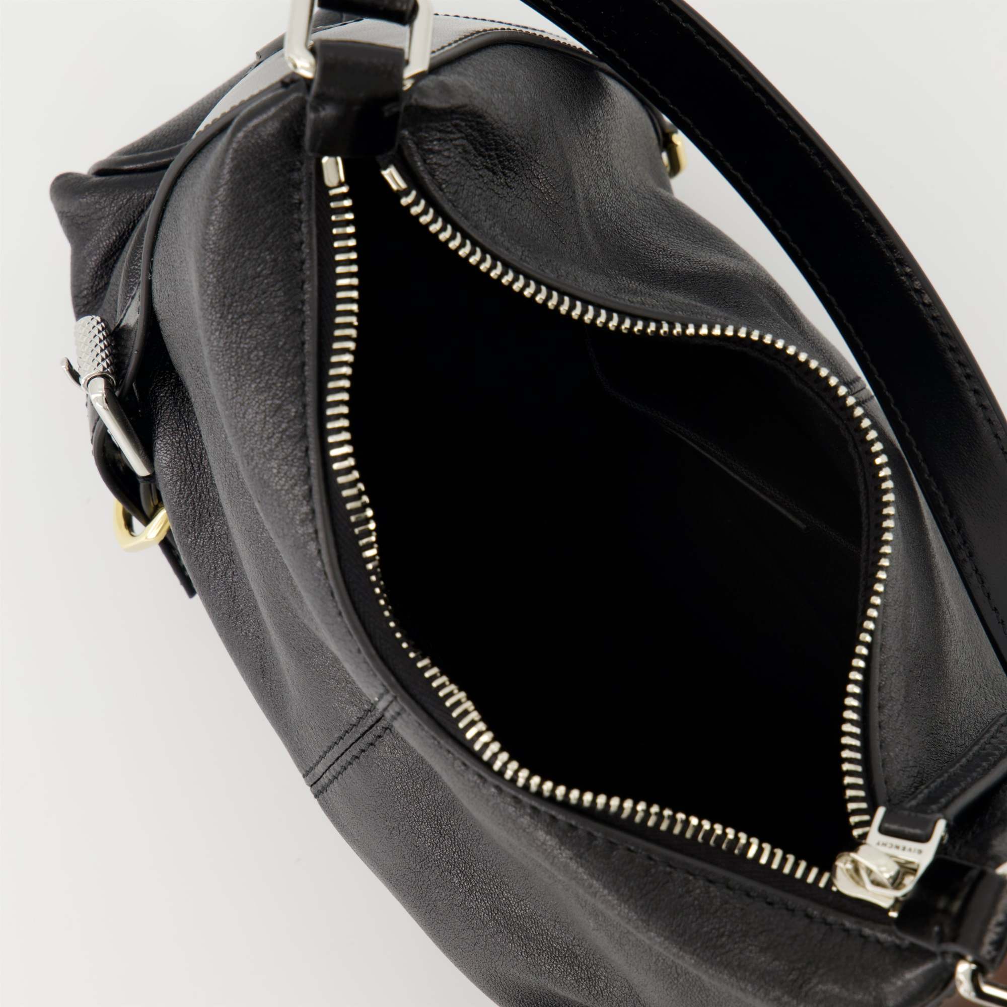 Givenchy Voyou Small Harness Handbag In Nappa In Black