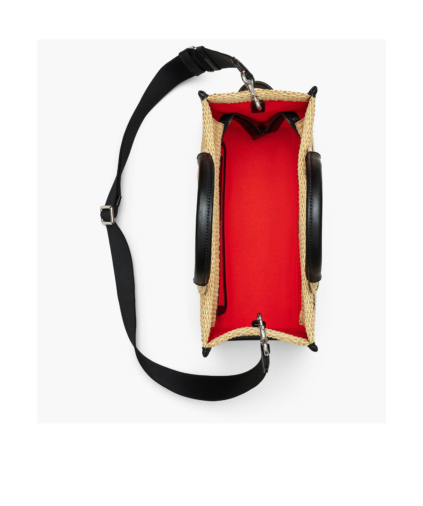 Marc Jacobs The Medium Woven Top Handle Bag In Nude