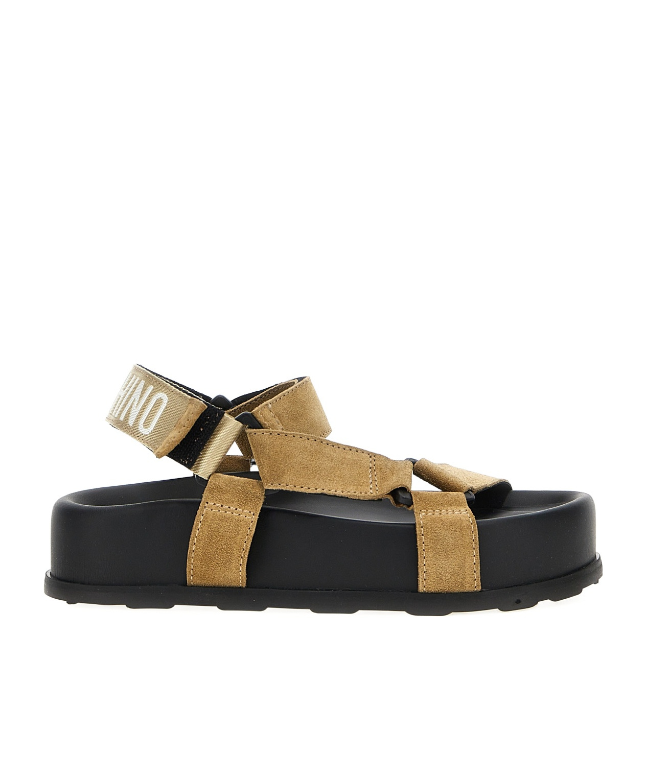 MOSCHINO MOSCHINO TOUCH-STRAP FASTENED OPEN-TOE SANDALS