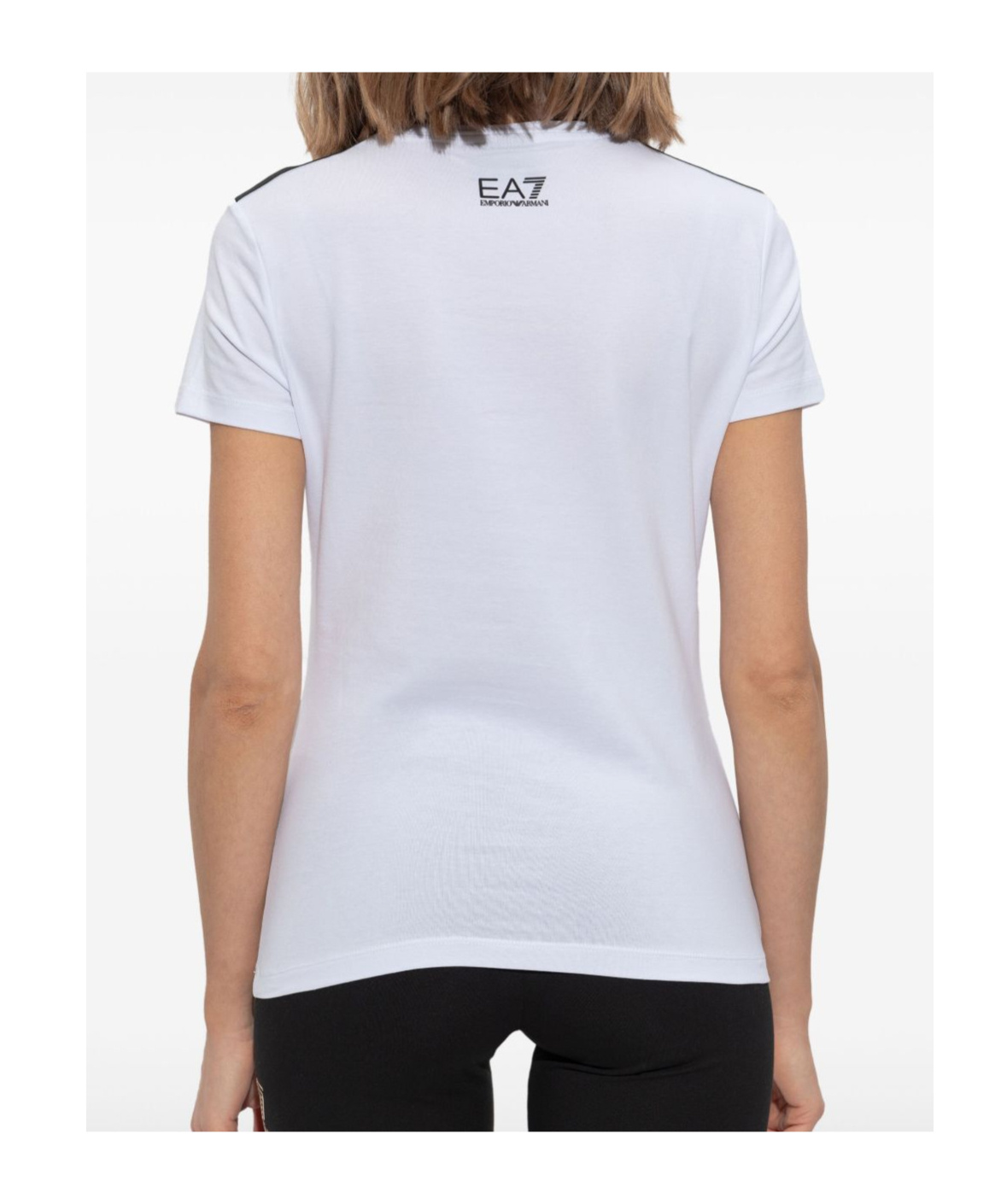 Shop Ea7 Logo-print T-shirt In White