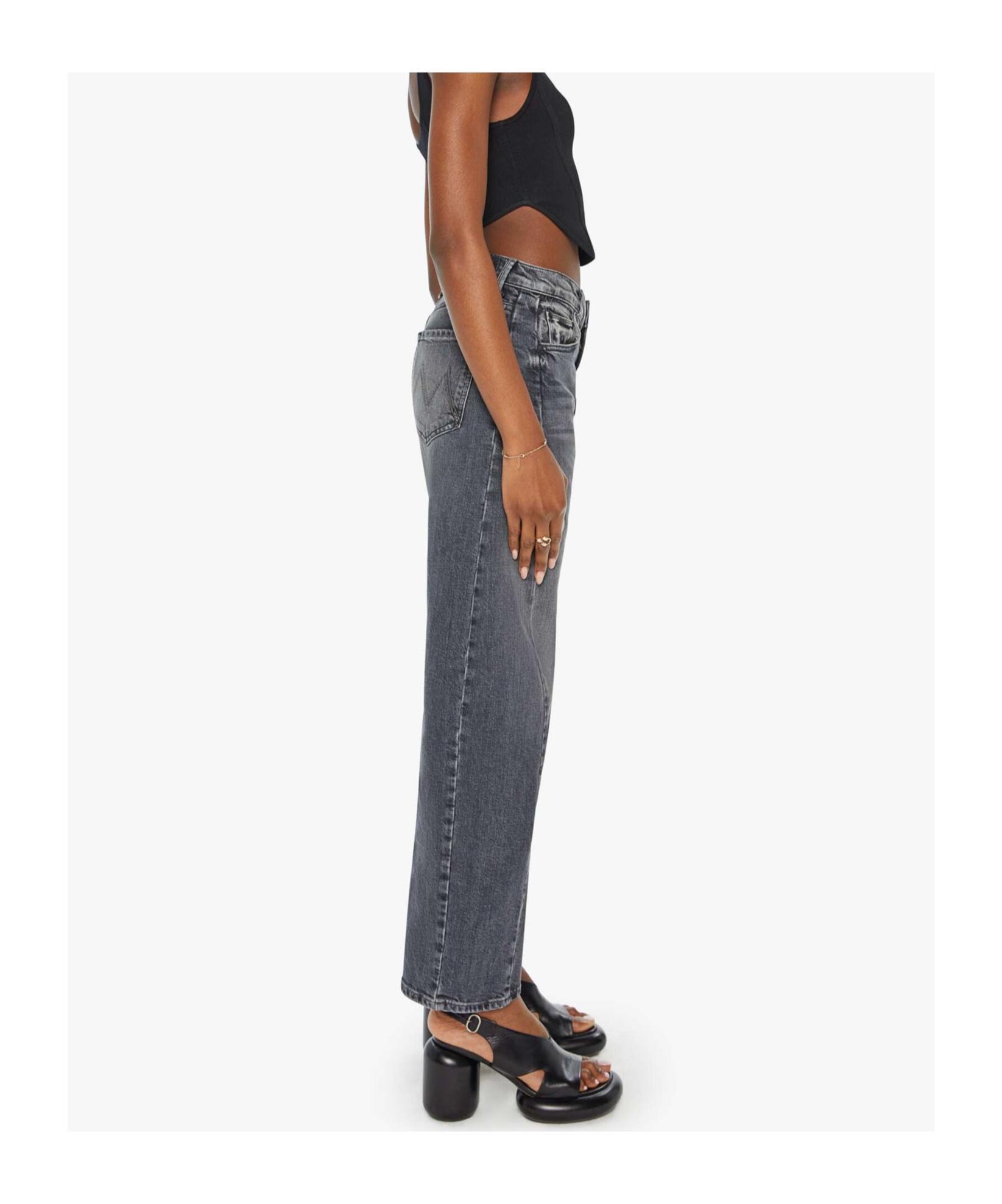 Mother Half-pipe Flood Jean In Outta Sight In Gray
