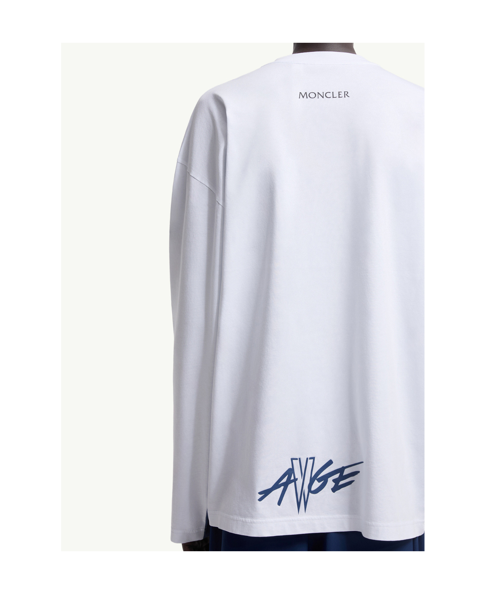 Moncler Long-sleeved T-shirt In Blue