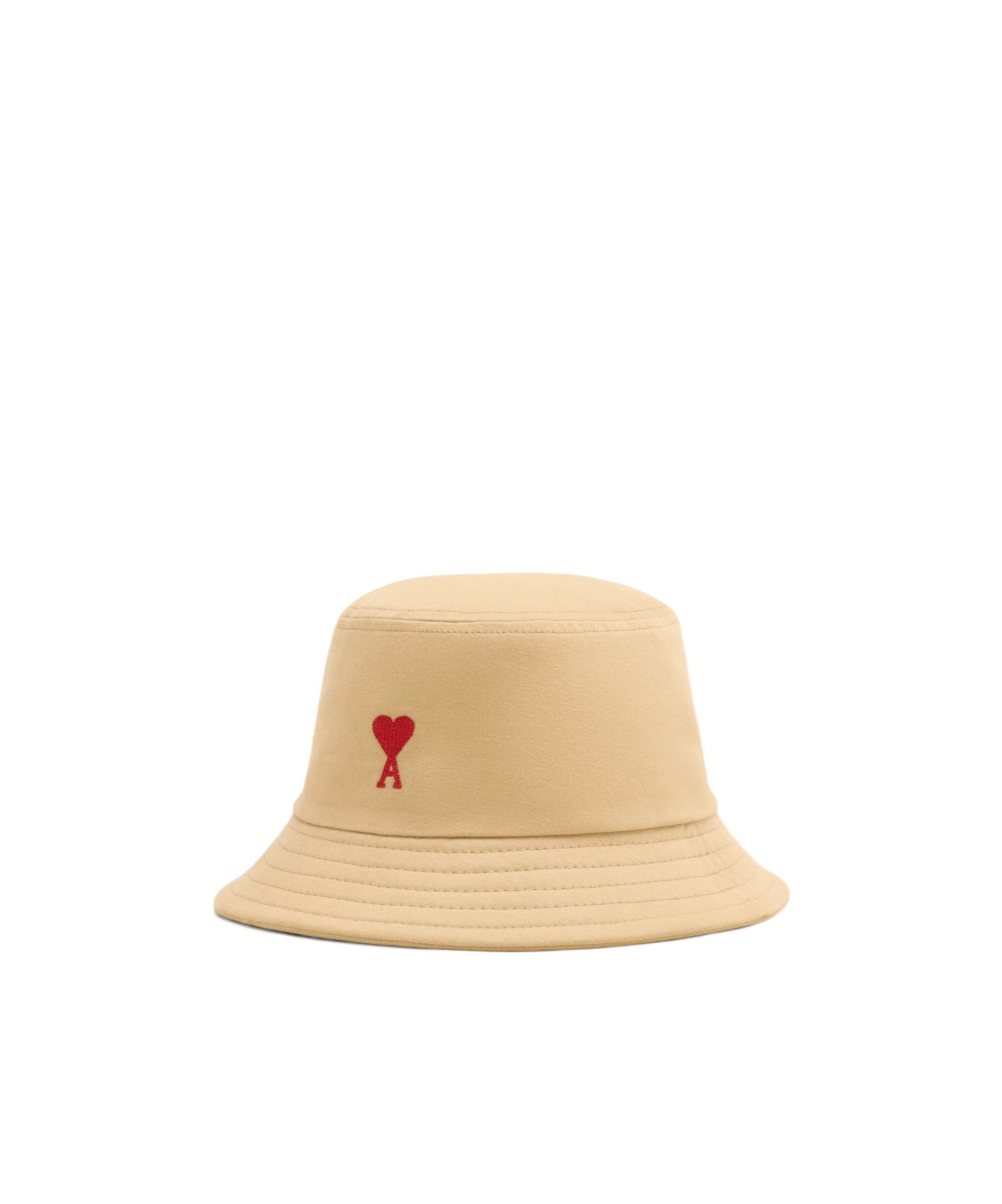 Ami Alexandre Mattiussi Ami Paris Ami De Coeur Embroidery Bucket Hat In Nude