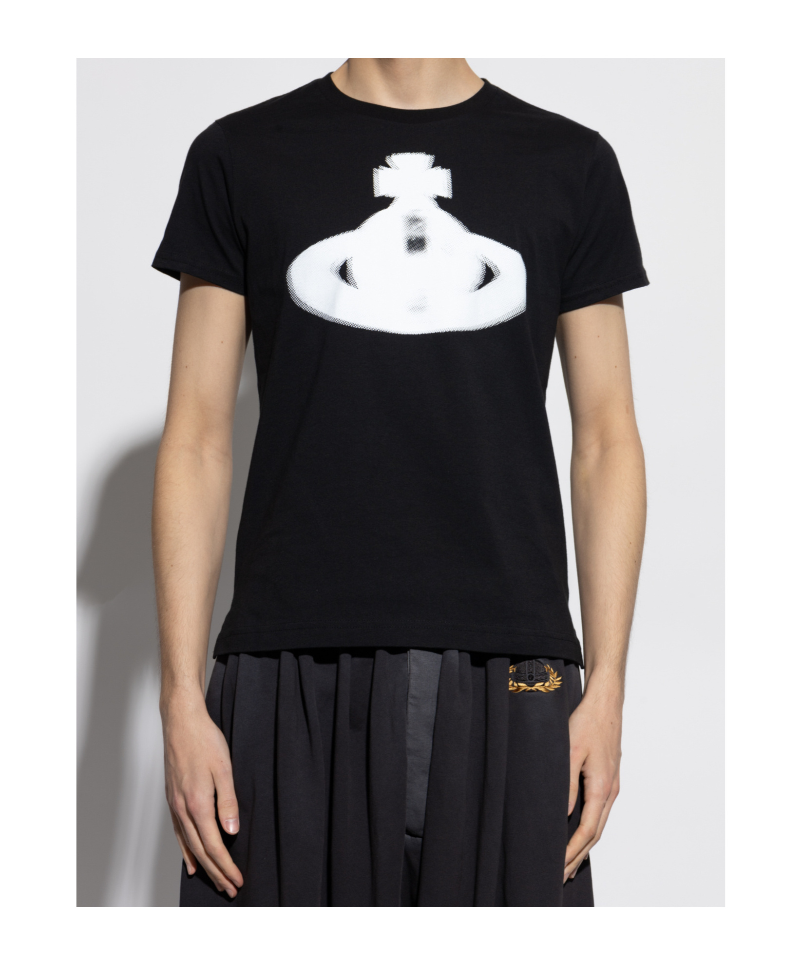 Shop Vivienne Westwood Orb-print T-shirt In Black