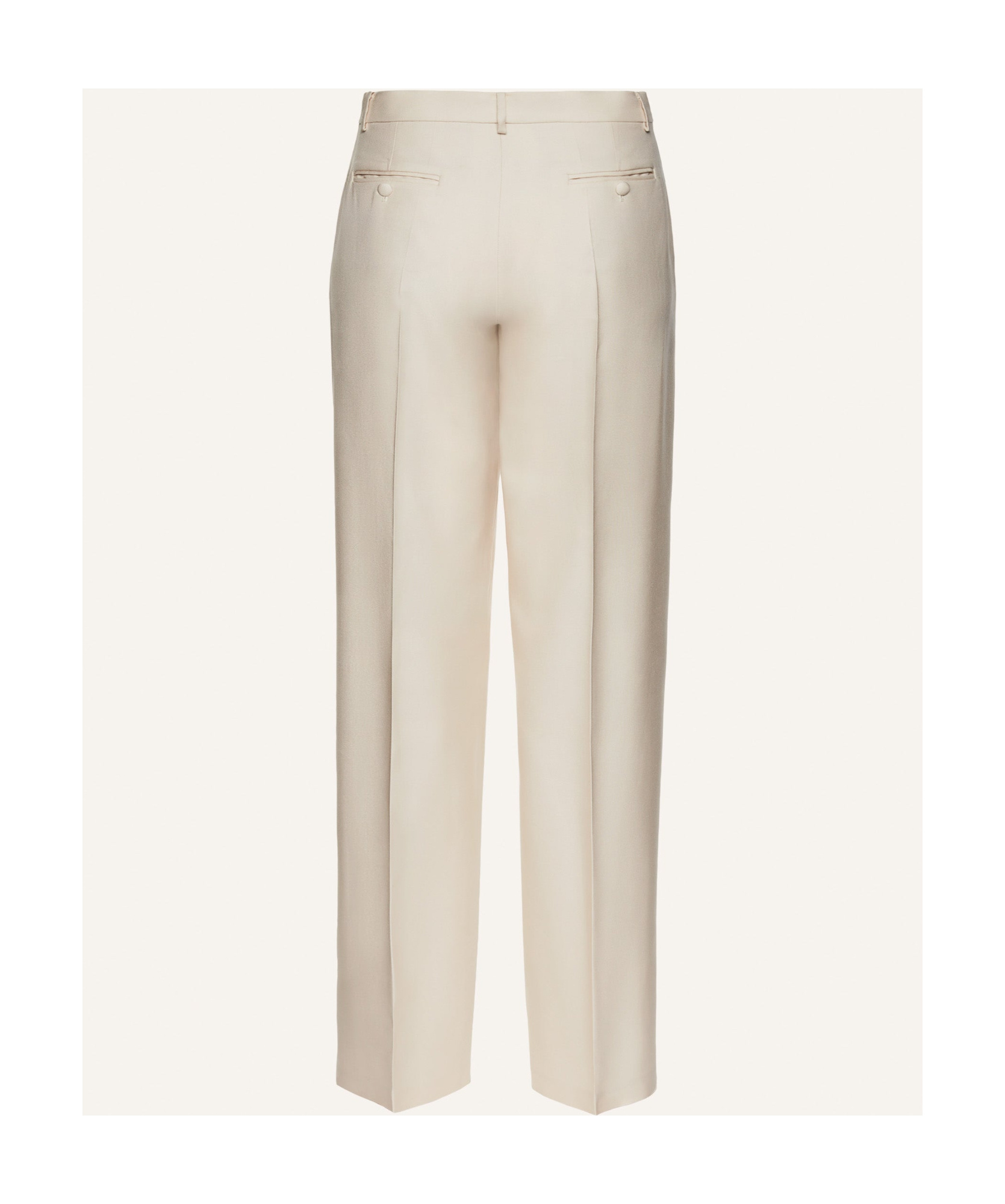 Magda Butrym Wide-leg Tailored Silk Pants In Nude