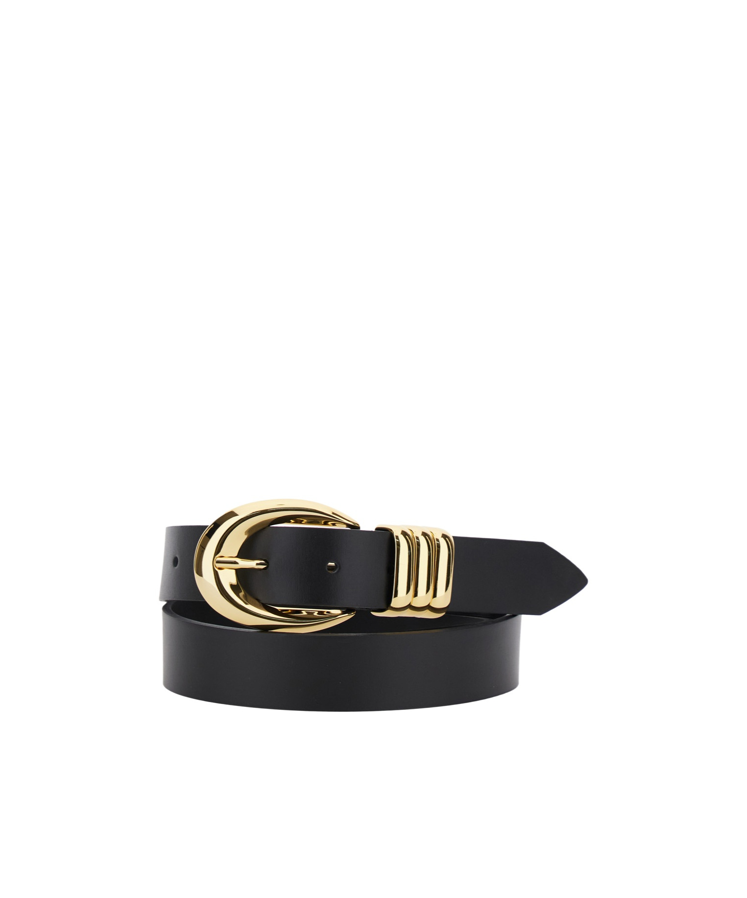 Federica Tosi 'emily' Black Belt With Adjustable Buckle Closure