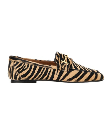 Shop Tod's Pony Printed Loafers In Multicolor