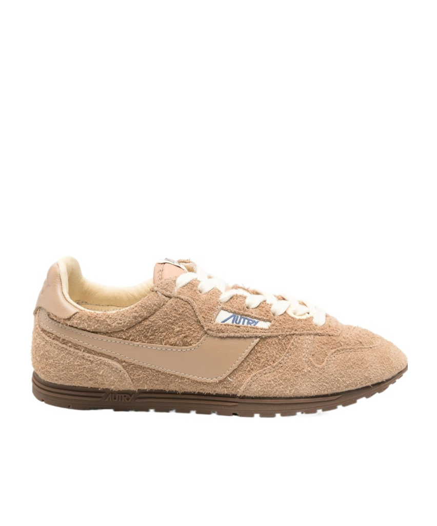 Autry Windspin Tonal Sneakers In Suede And Leather